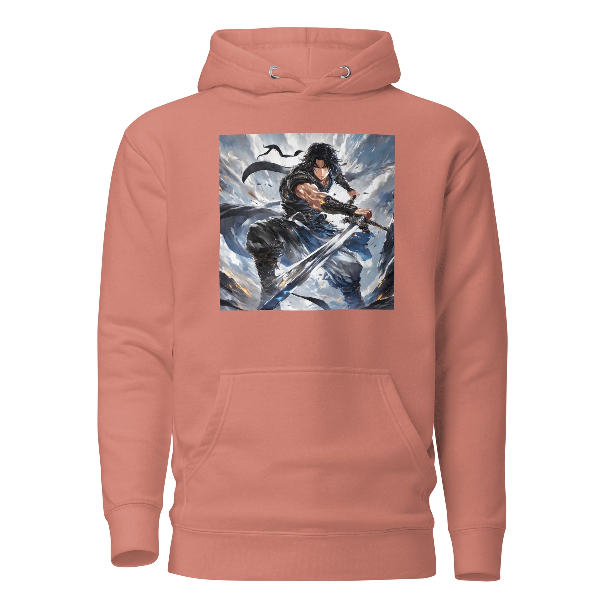 Victory is Mine Women's Anime Hoodie Dusty Rose