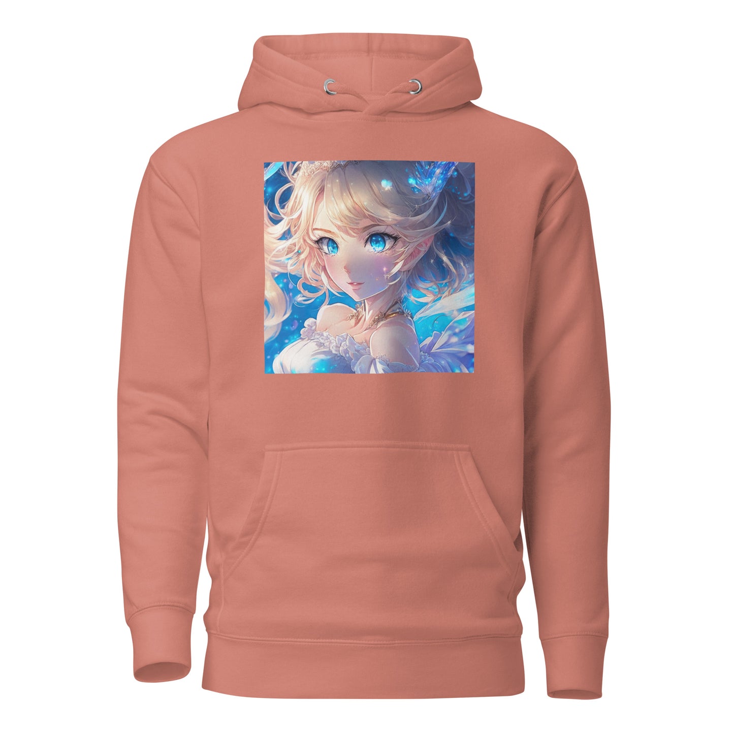 Cute Anime Princess Women's Graphic Hoodie Dusty Rose