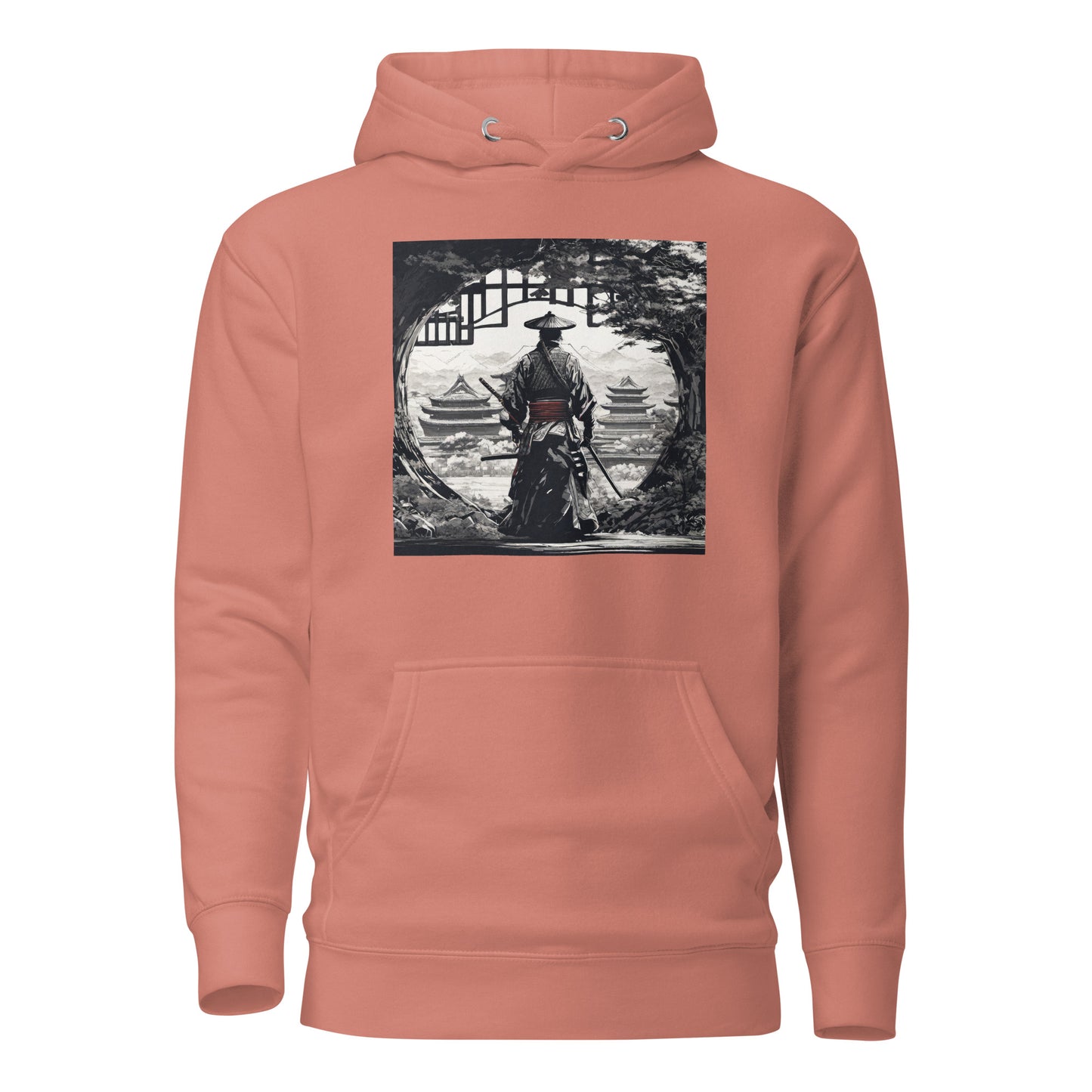 Stoic Samurai Women's Anime Hoodie Dusty Rose