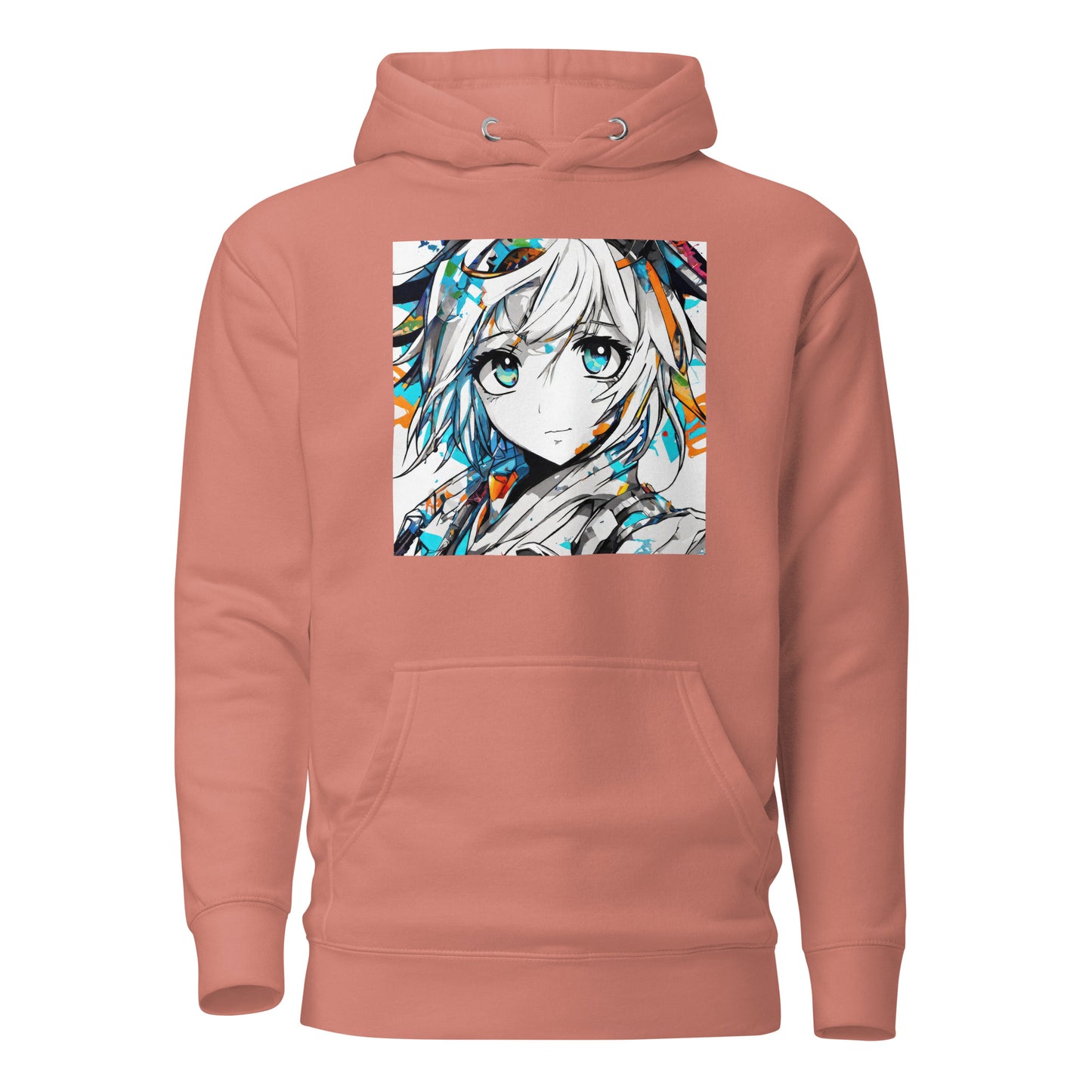 Women's Anime Addict Hoodie Dusty Rose