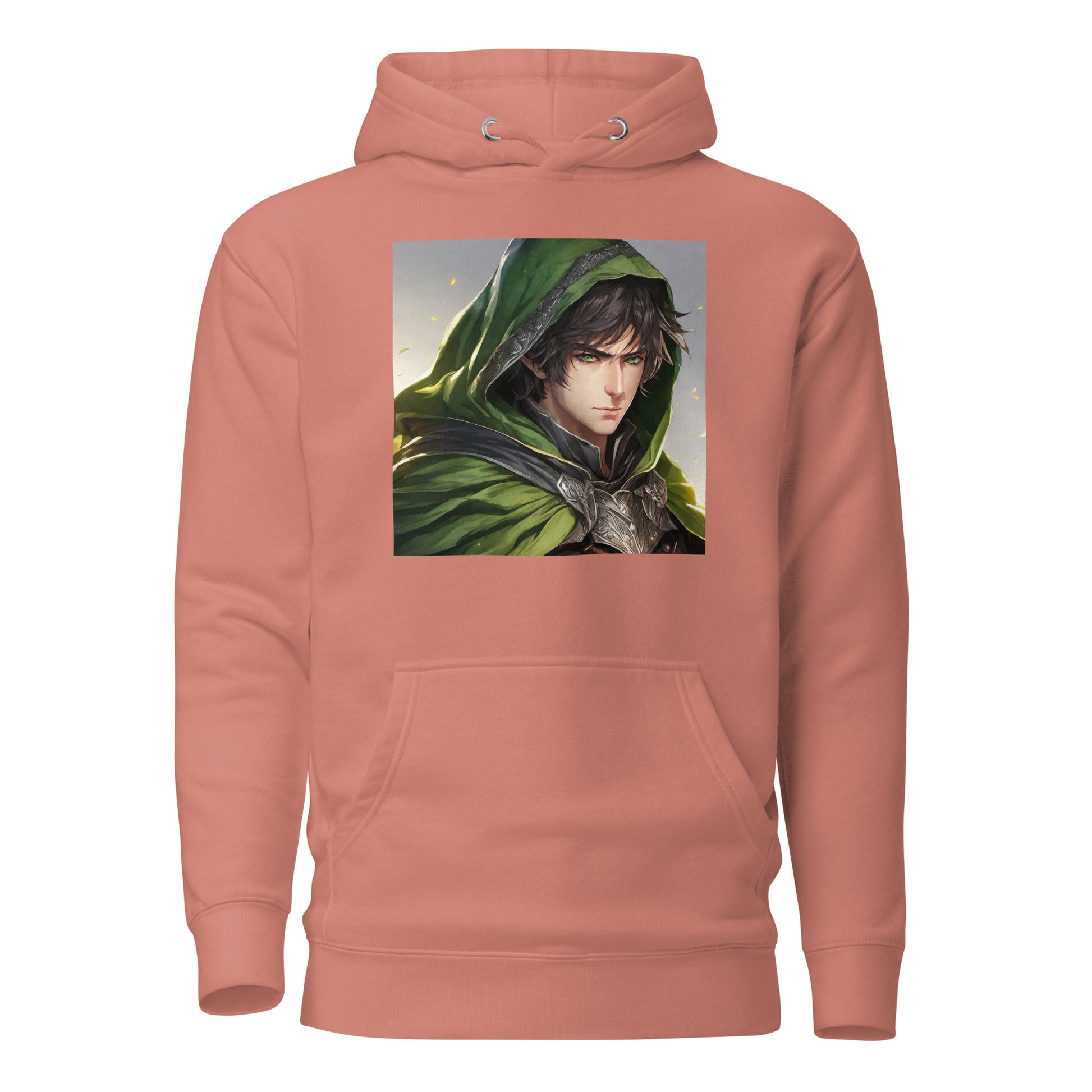 Elven Protector Women's Anime Hoodie Dusty Rose