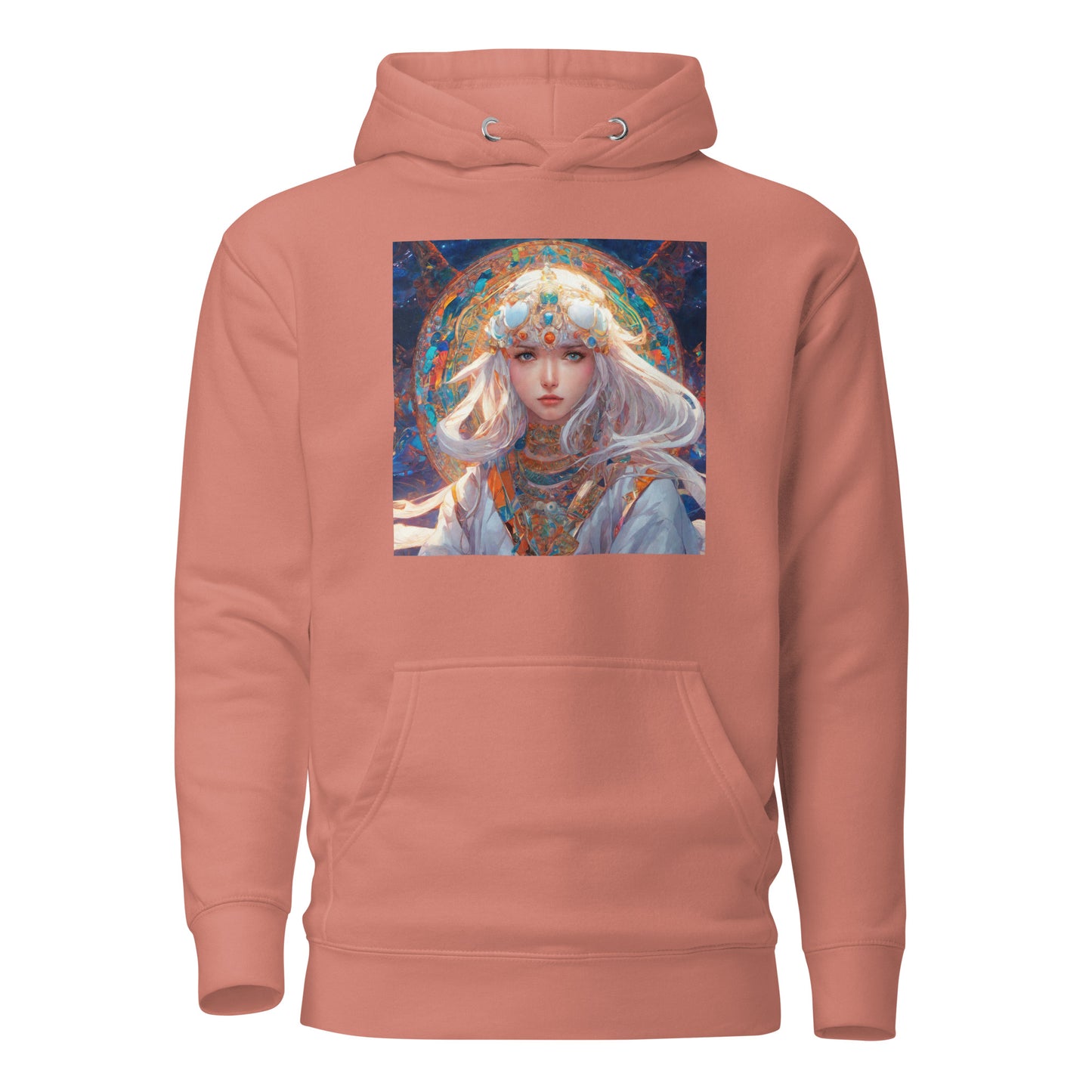 Mystical Mage Women's Anime Hoodie Dusty Rose