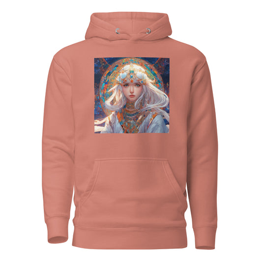 Mystical Mage Women's Anime Hoodie Dusty Rose