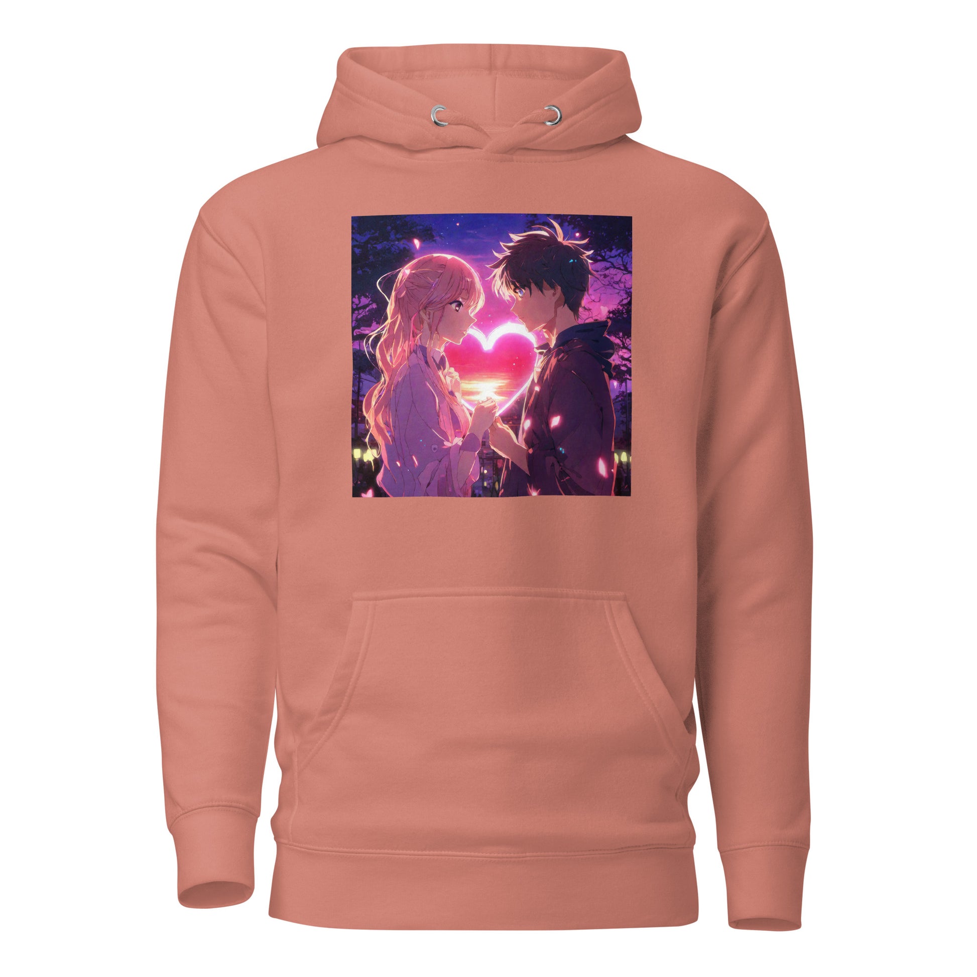 Women's Valentine's Day Love Hoodie Dusty Rose