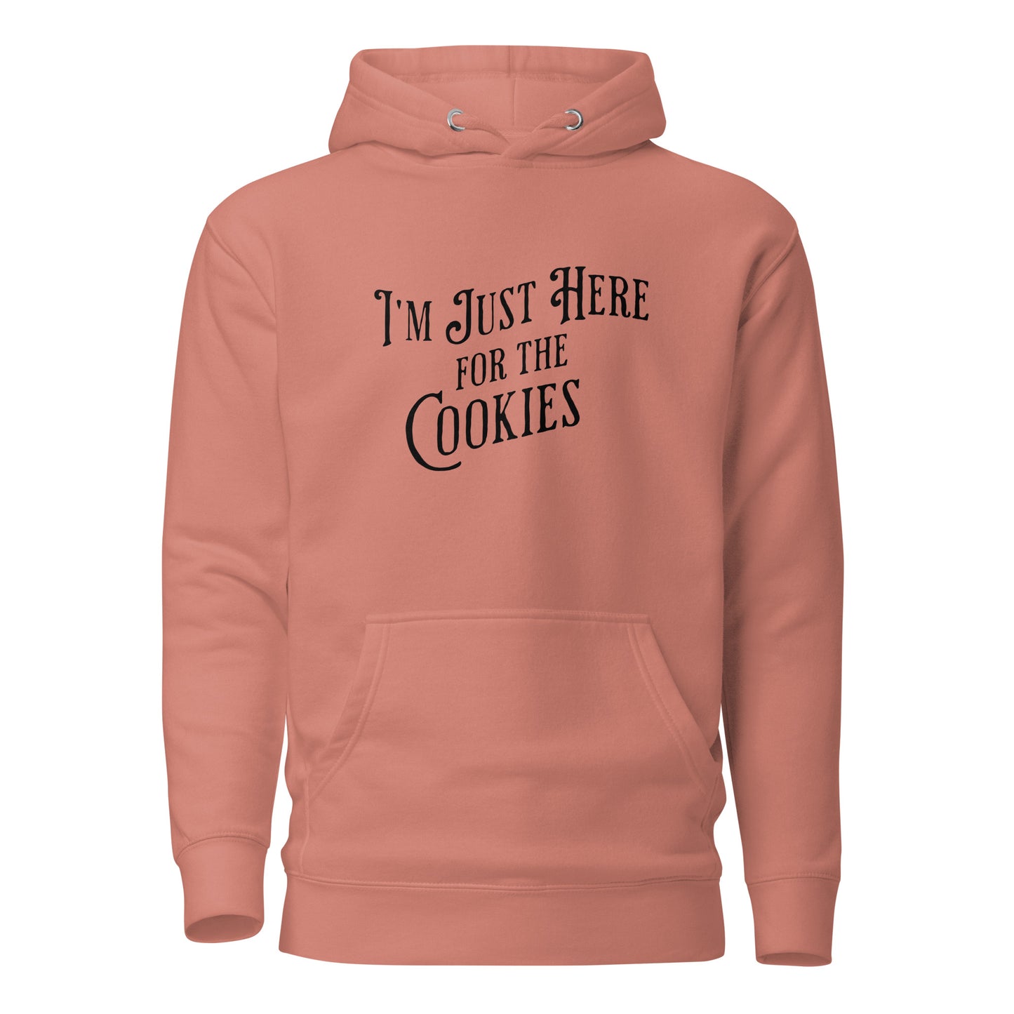 I'm Just Here for the Cookies Women's Christmas Hoodie Dusty Rose