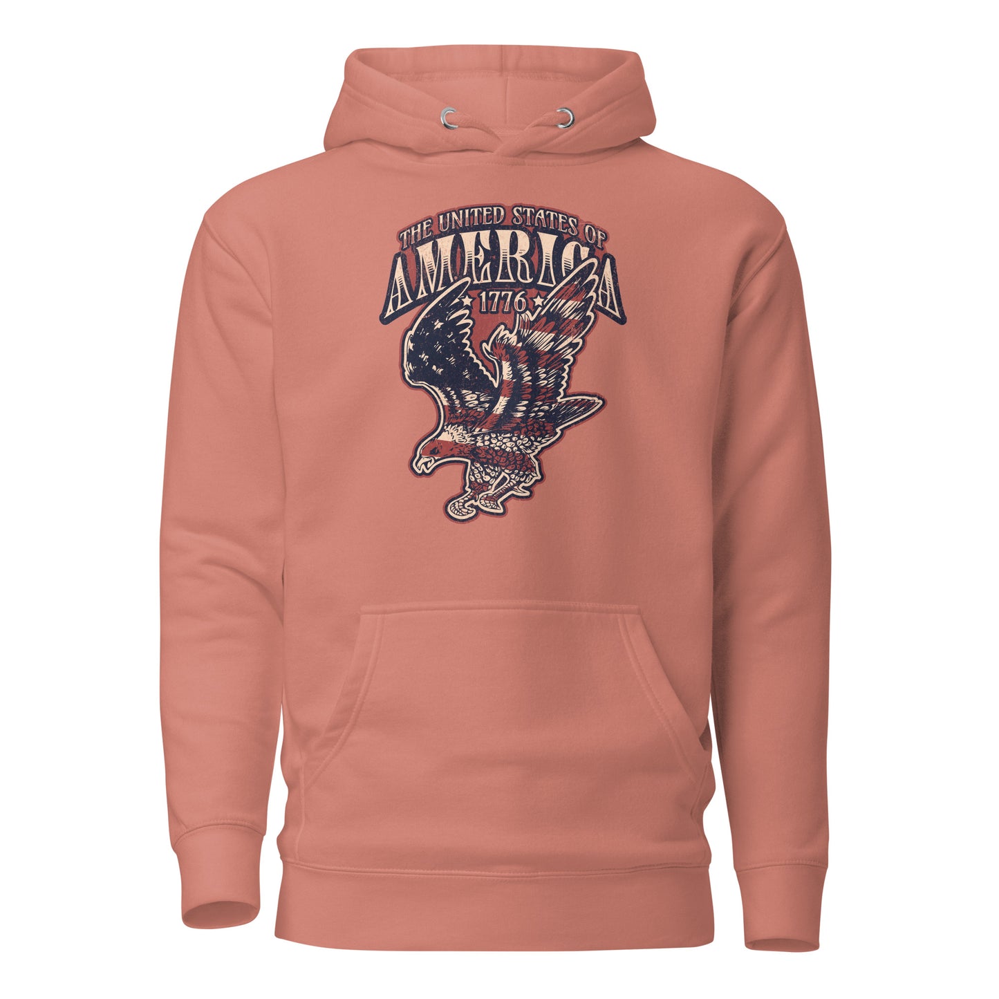 United States of America Independence Day Women's Hoodie Dusty Rose