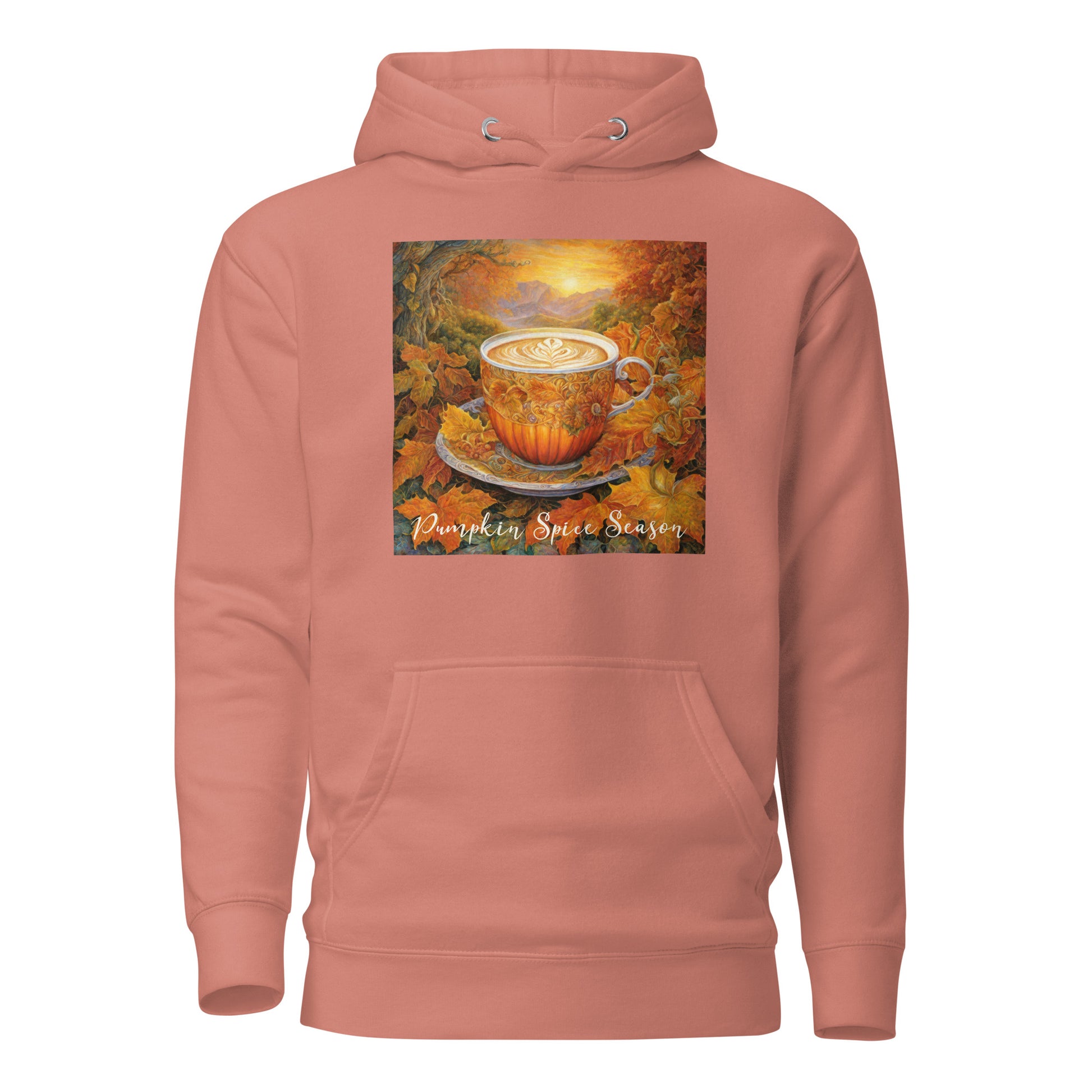 Pumpkin Spice Season Women's Autumn Hoodie Dusty Rose