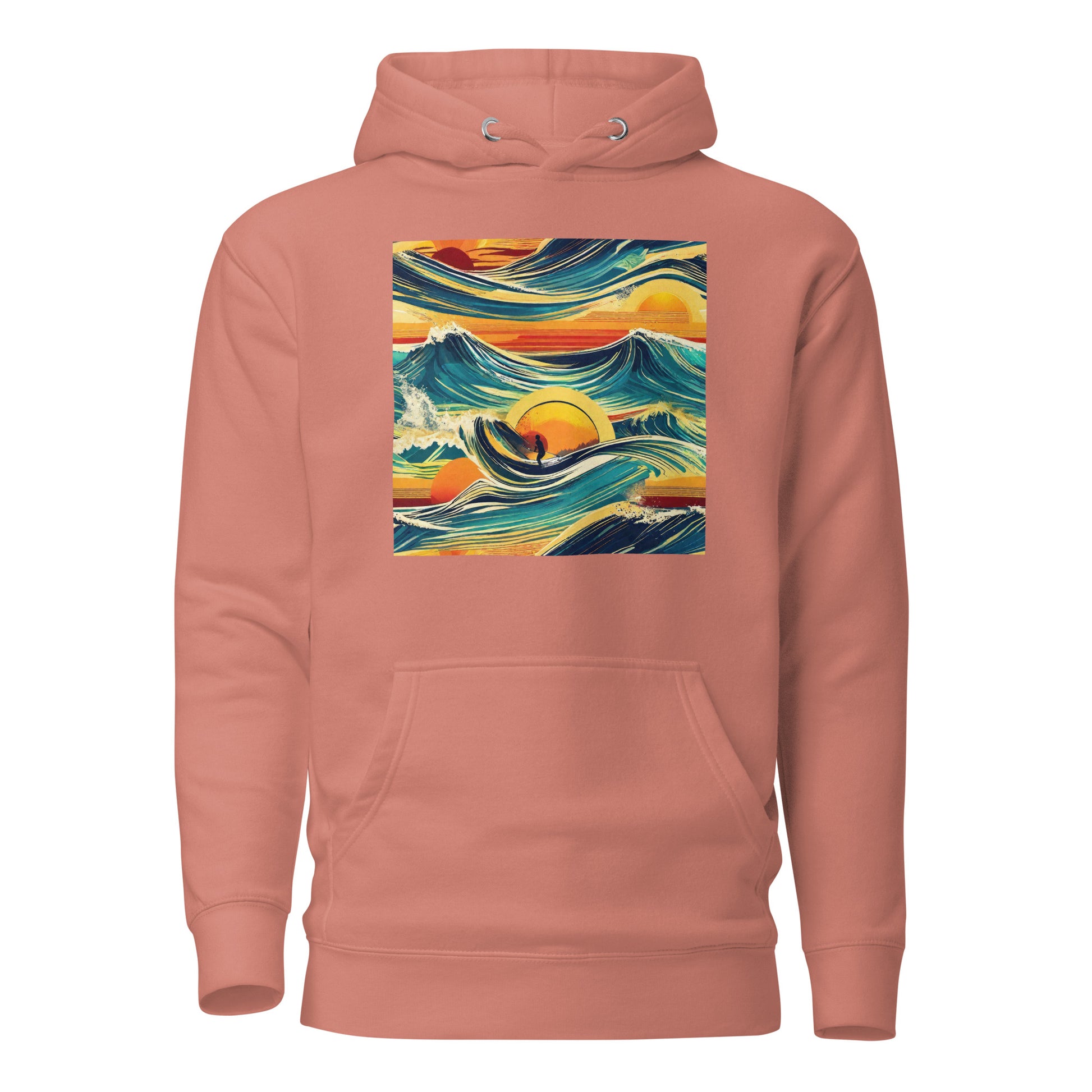 Surf's Up Women's Hoodie Dusty Rose