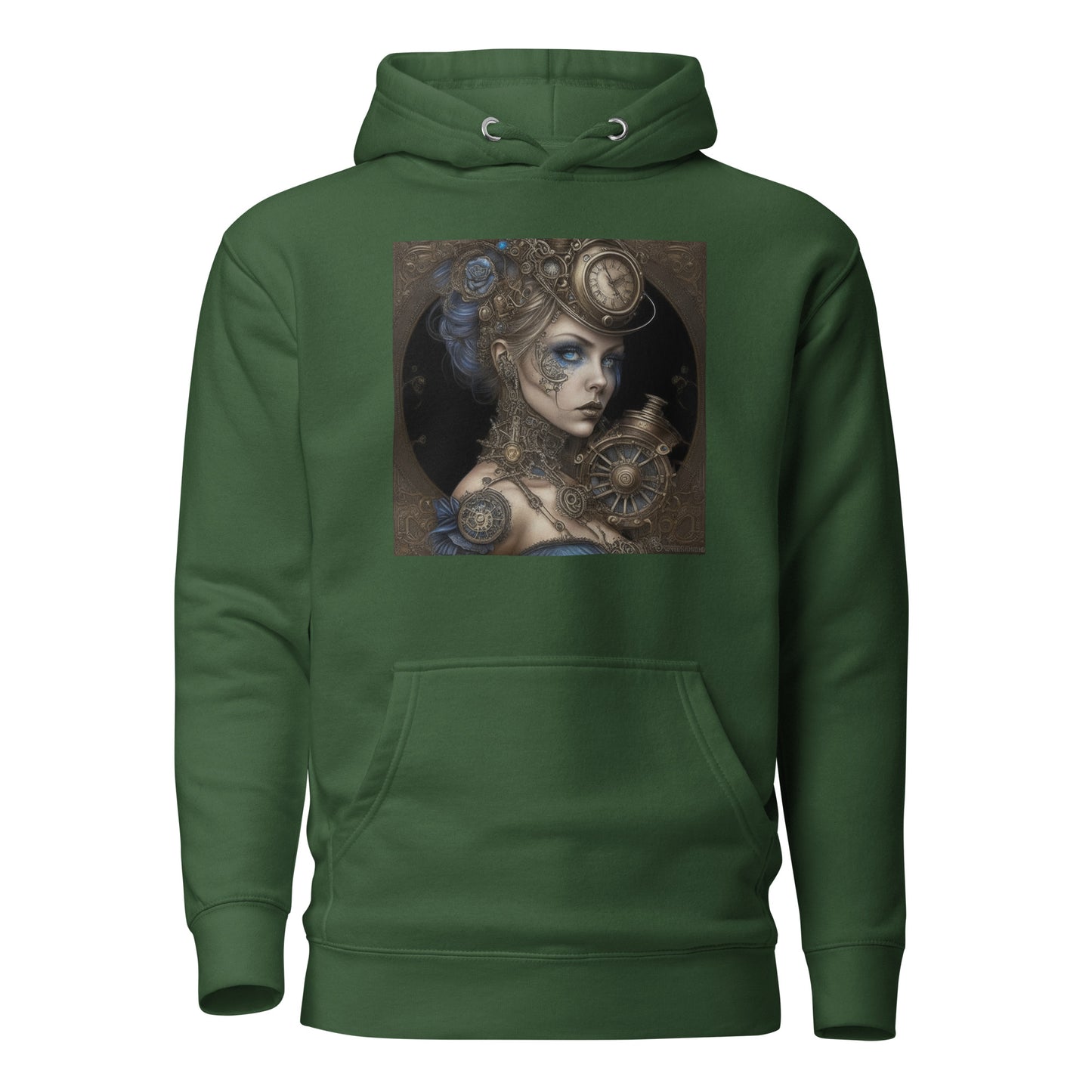 Steampunk Cinderella Women's Hoodie Forest Green