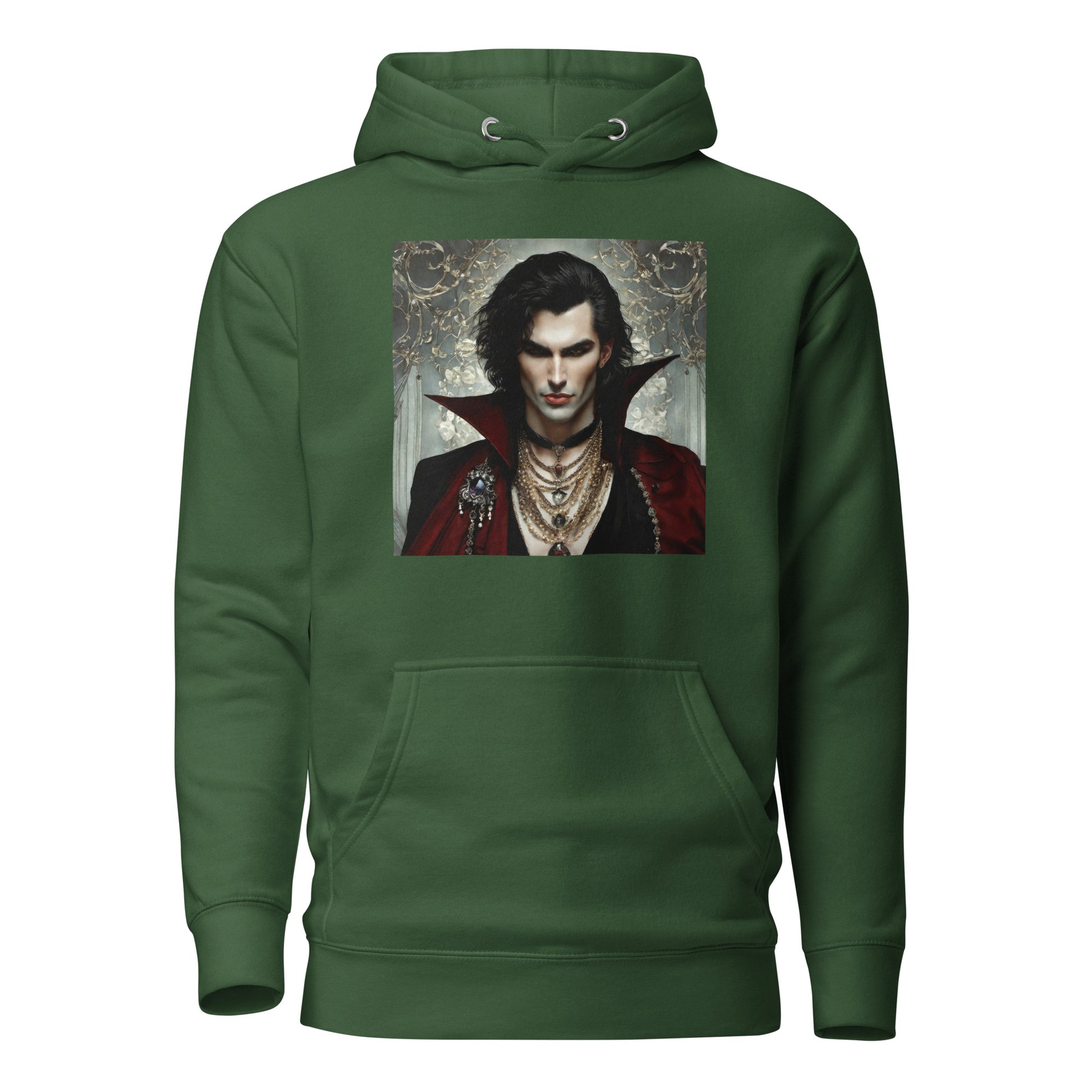 Alluring Vampire Women's Hoodie Forest Green