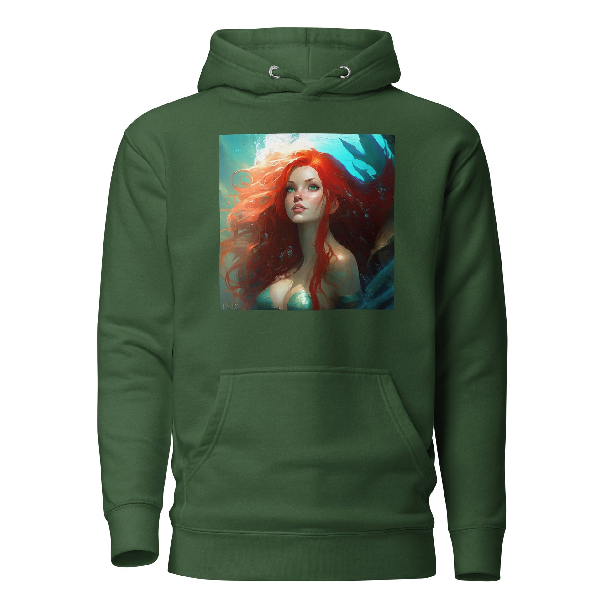 The Little Mermaid Under the Sea Women's Hoodie Forest Green