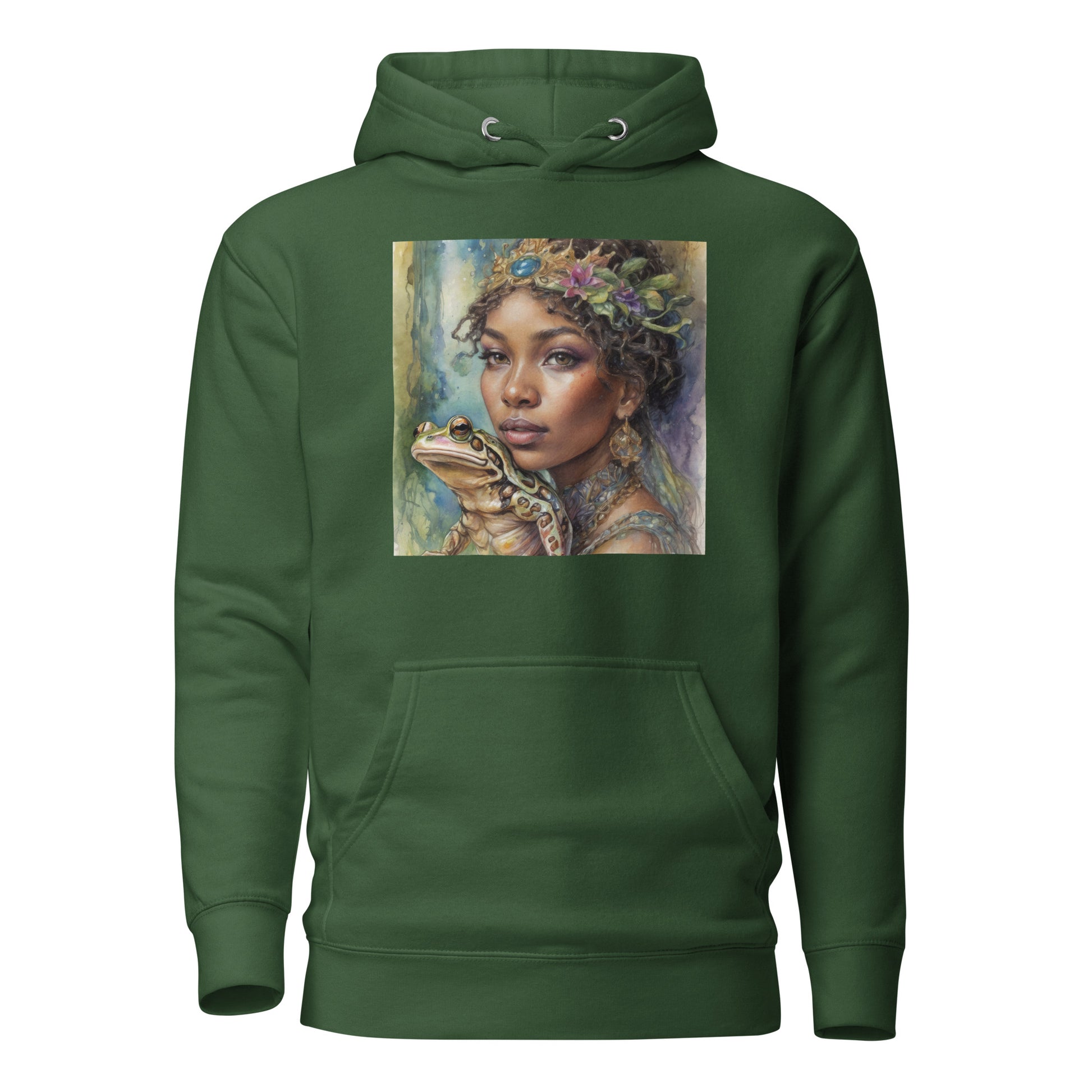 The Frog Princess Women's Hoodie Forest Green