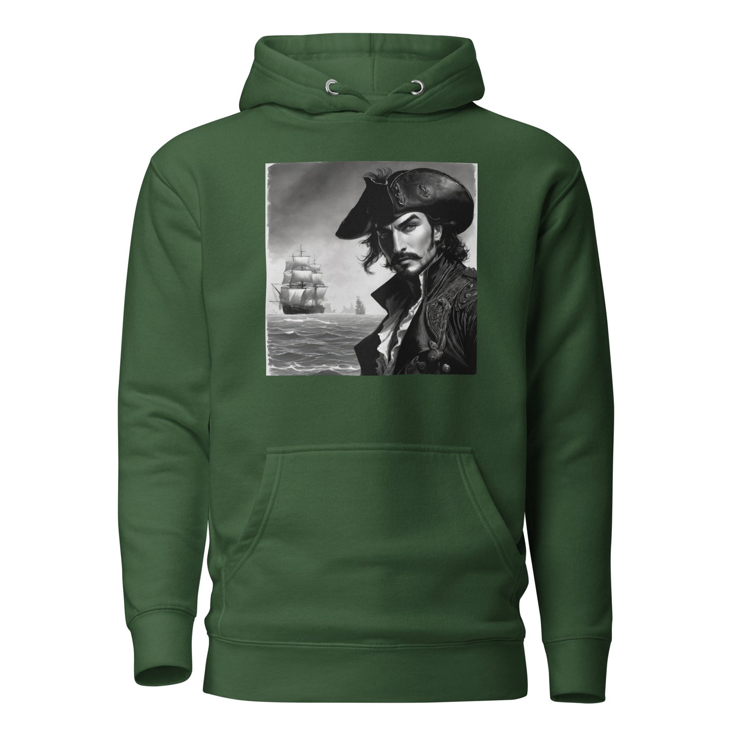 Captain Hook's Gaze Women's Hoodie Forest Green