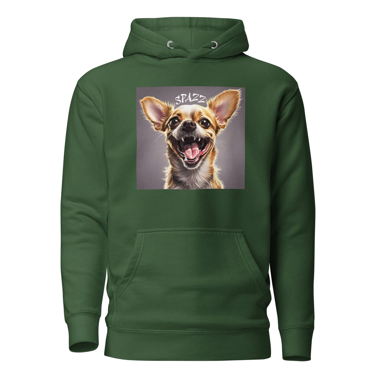 Spazz Women's Funny Hoodie Forest Green