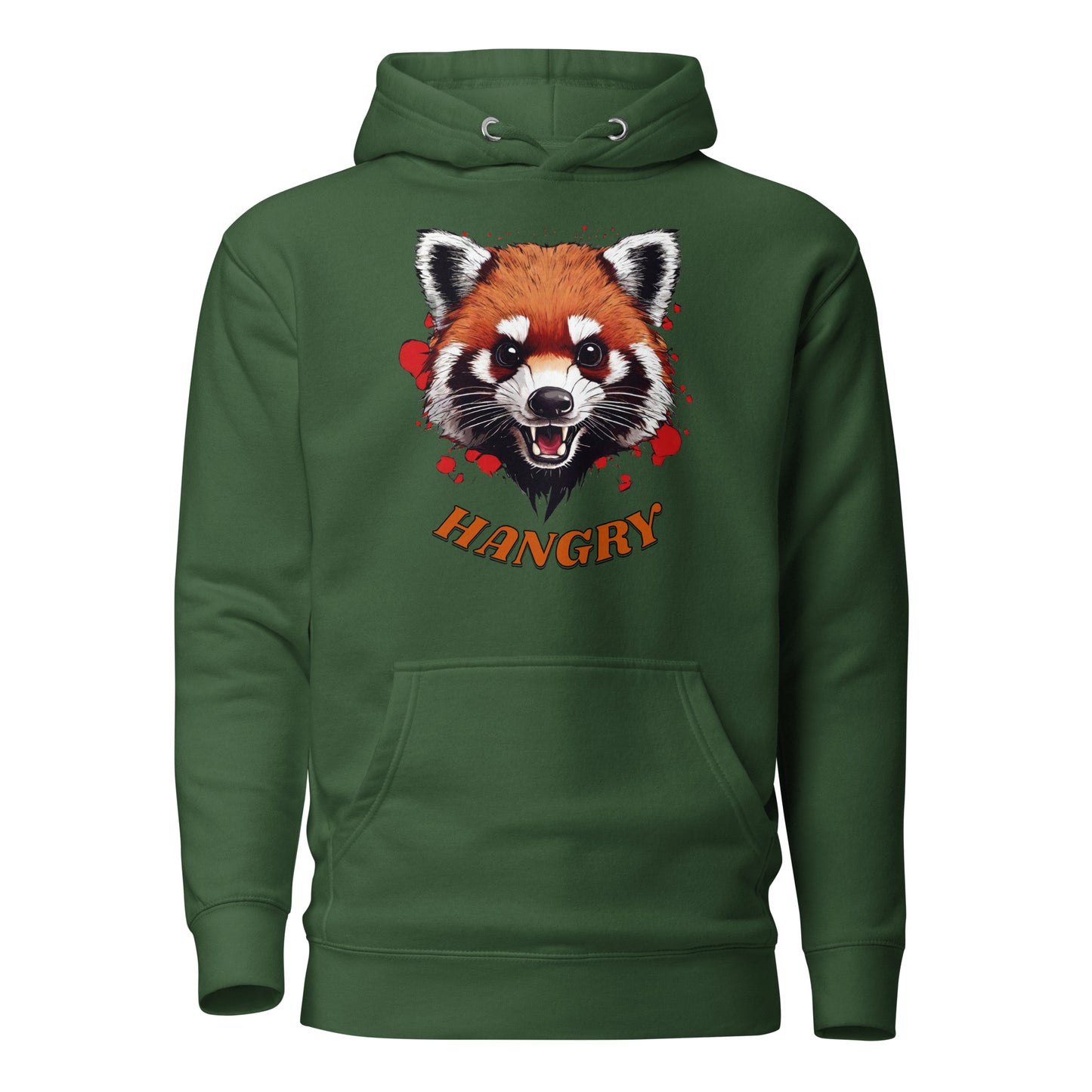 Hangry Women's Funny Hoodie Forest Green