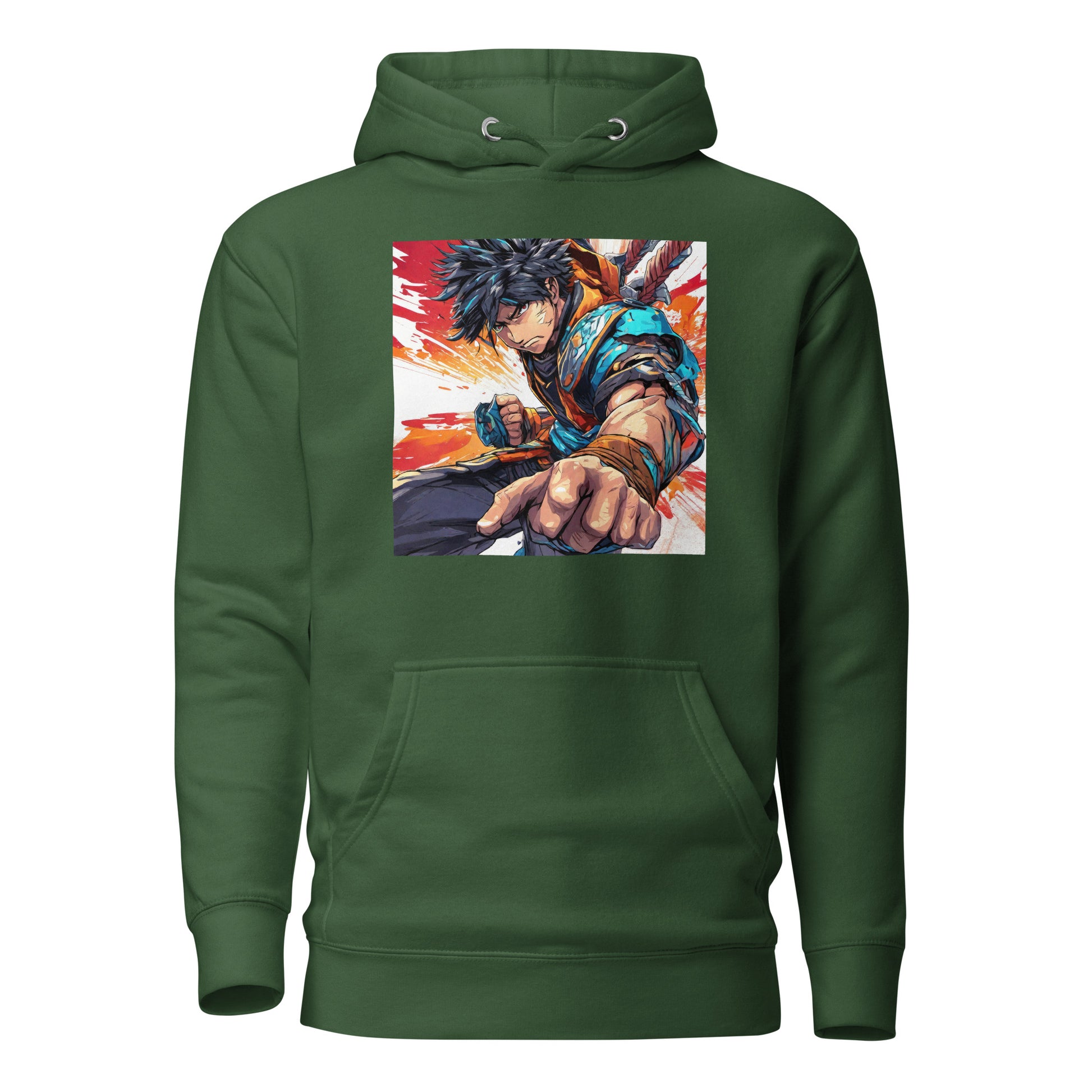 Dauntless Hero Women's Anime Hoodie Forest Green