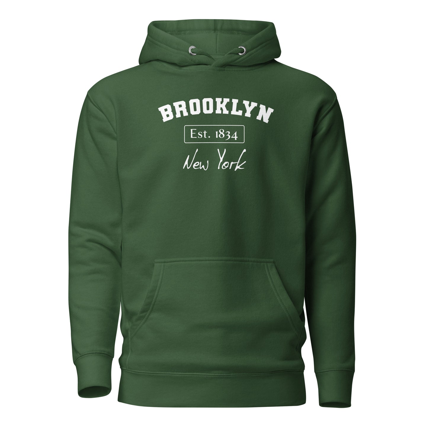 Brooklyn, New York Women's Hoodie Forest Green