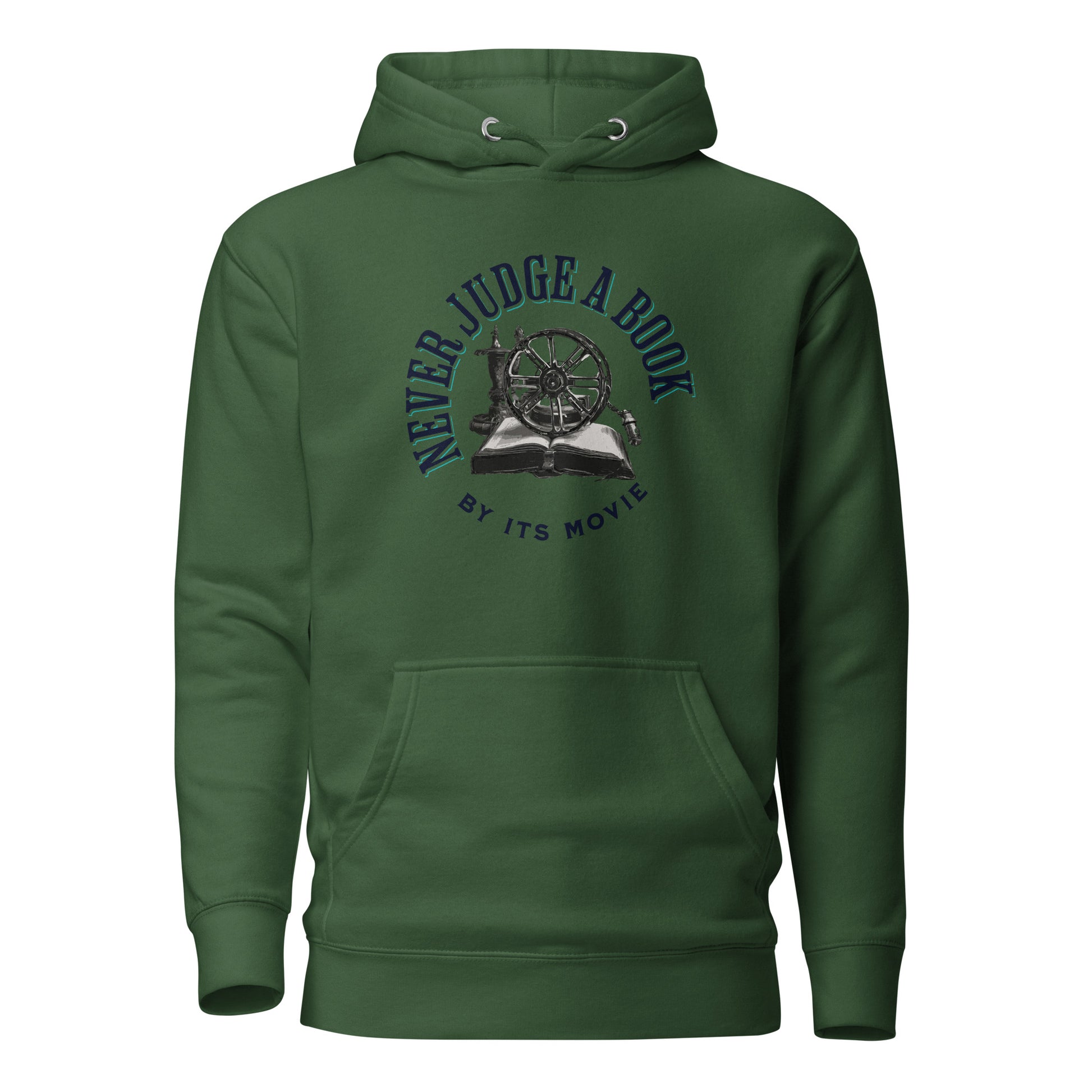 Never Judge a Book by its Movie Women's Hoodie Forest Green