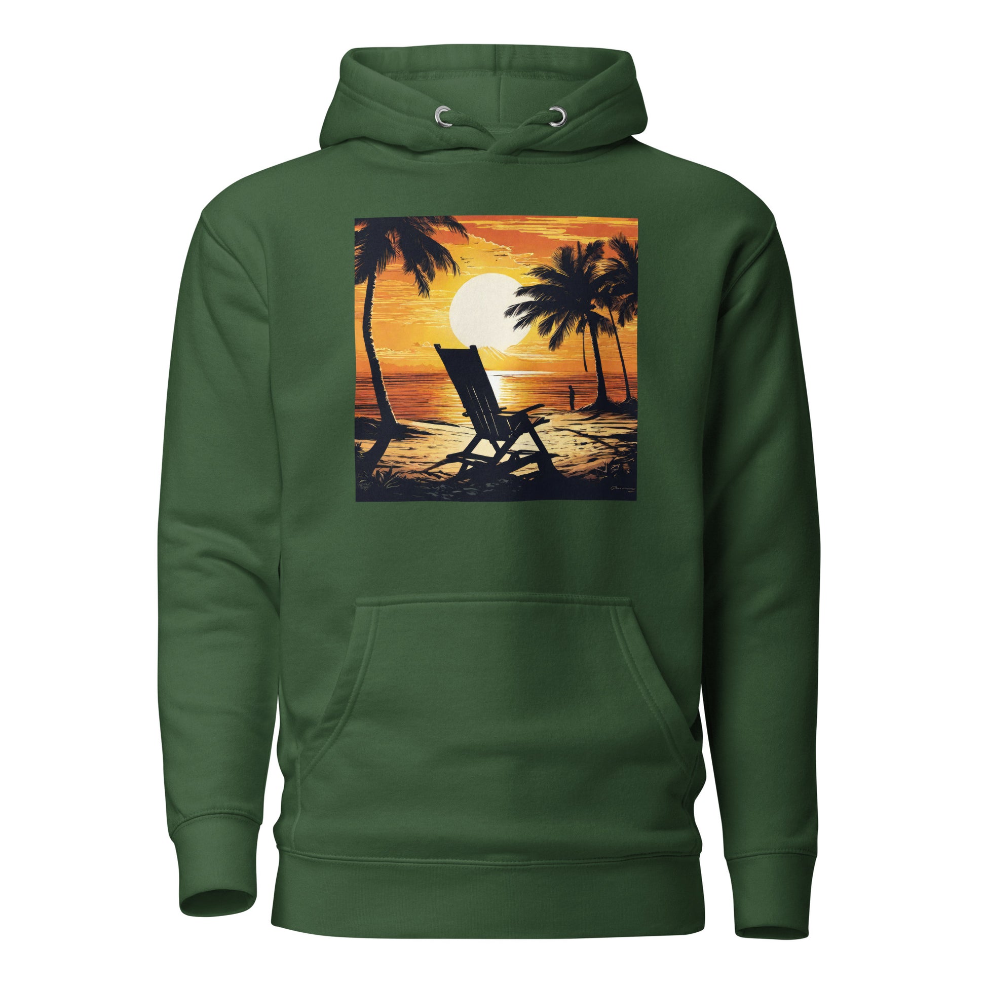 Summer Paradise Women's Hoodie Forest Green