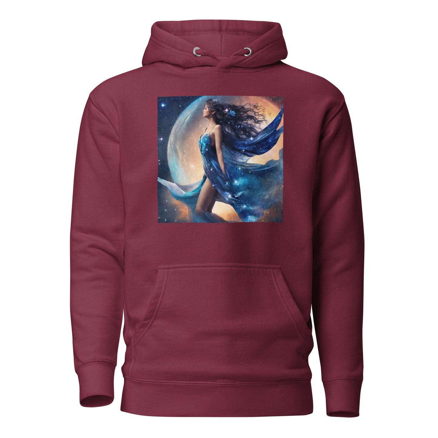 Blue Fairy Women's Hoodie Maroon