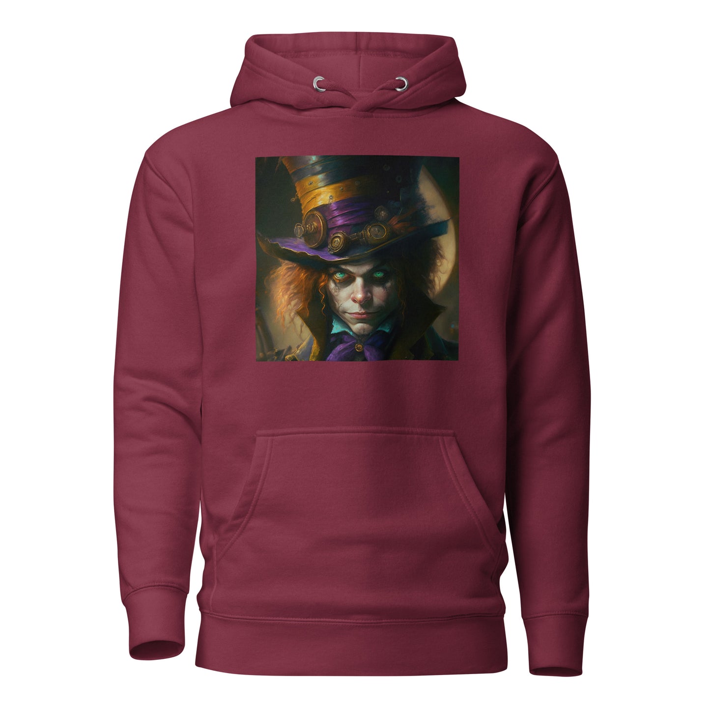 Mad Hatter Hoodie Maroon