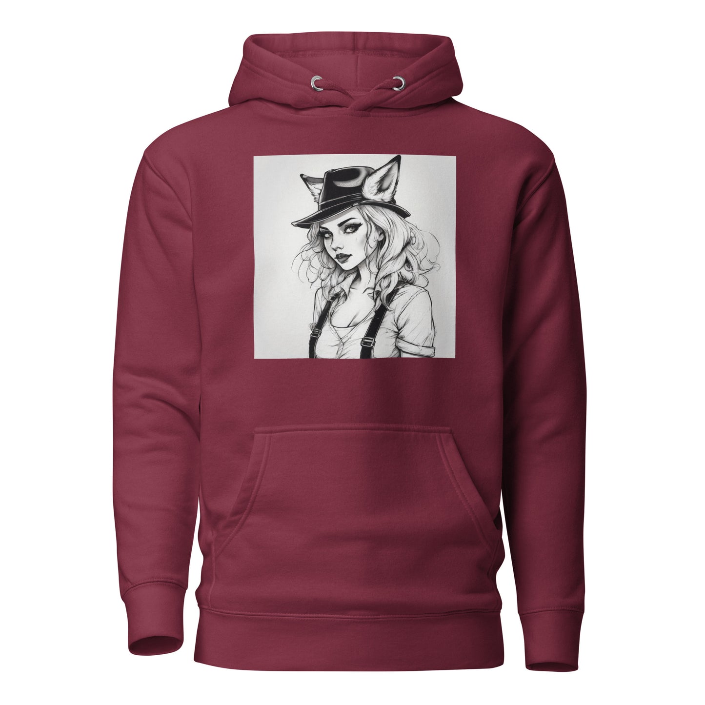 Foxy Lady Women's Hoodie Maroon