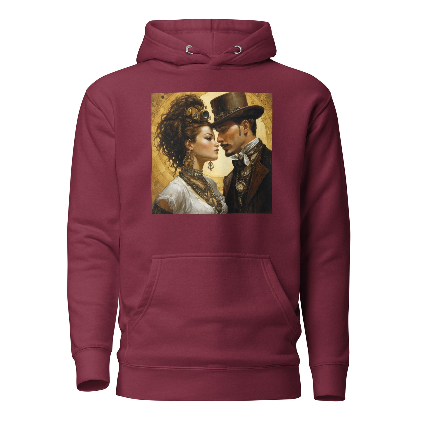 Steampunk Love Hoodie Maroon