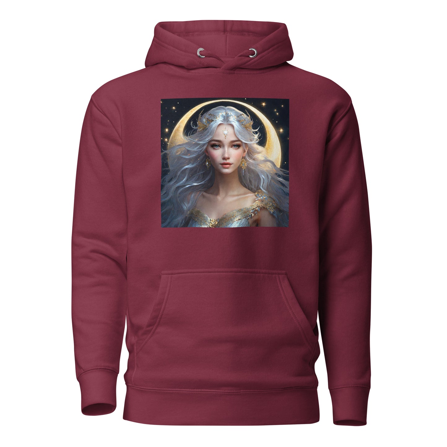 Moon Fairy Women's Hoodie Maroon