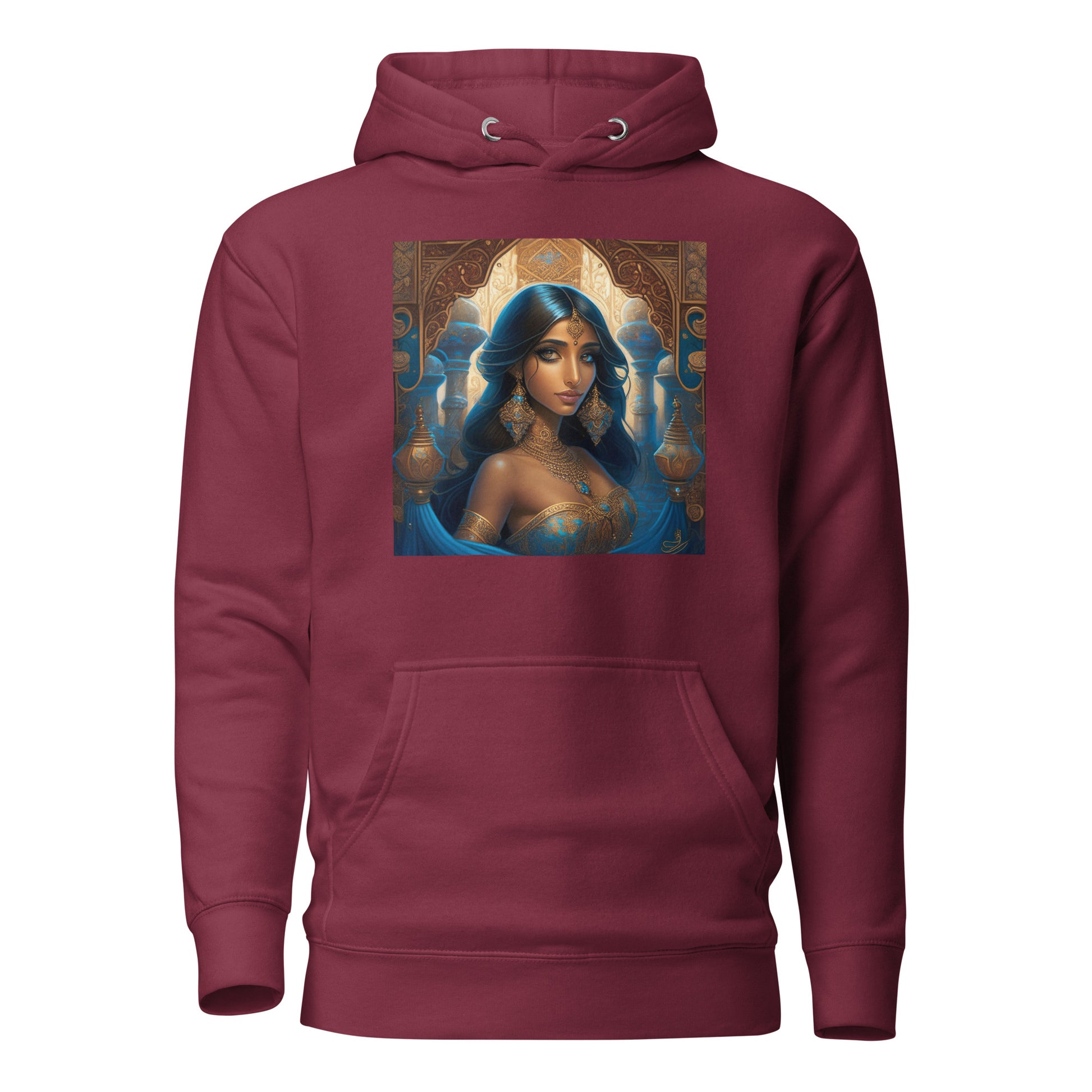 Princess Jasmine Women's Hoodie Maroon