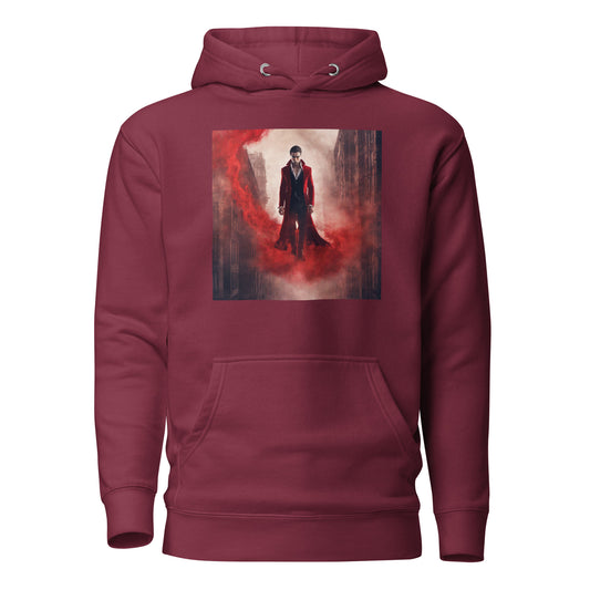 Vampire in Red Haze Women's Graphic Hoodie Maroon