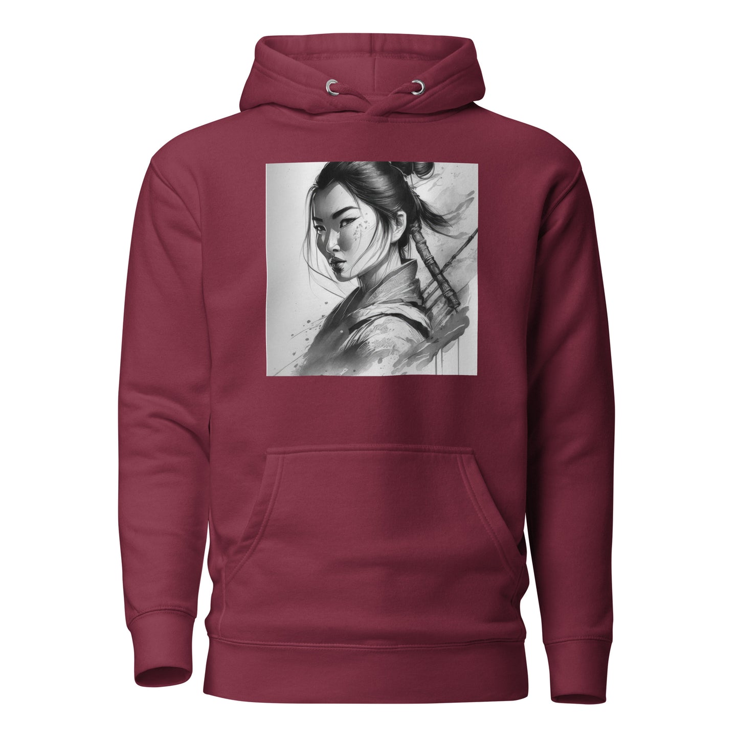 Legendary Mulan Women's Hoodie Maroon