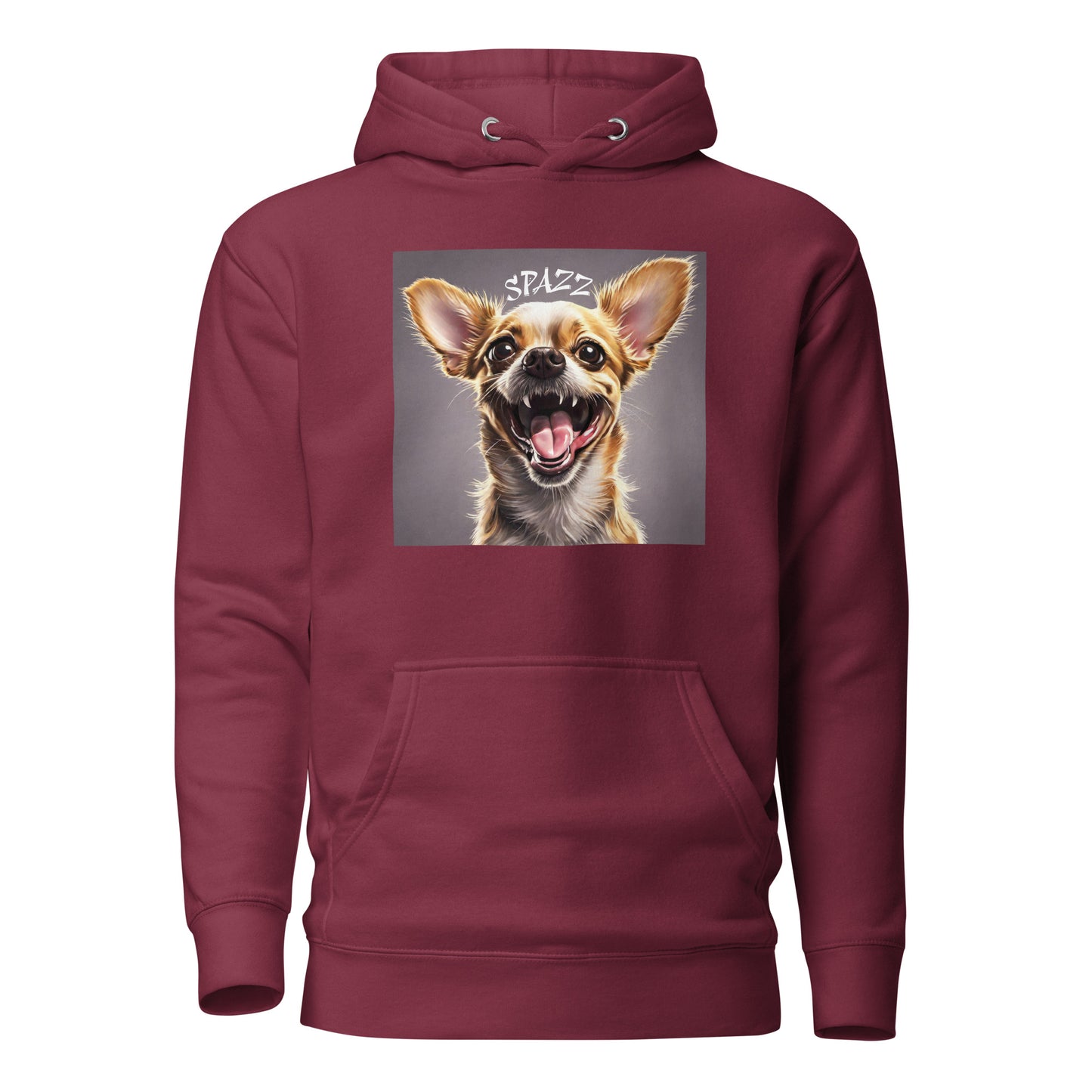 Spazz Women's Funny Hoodie Maroon