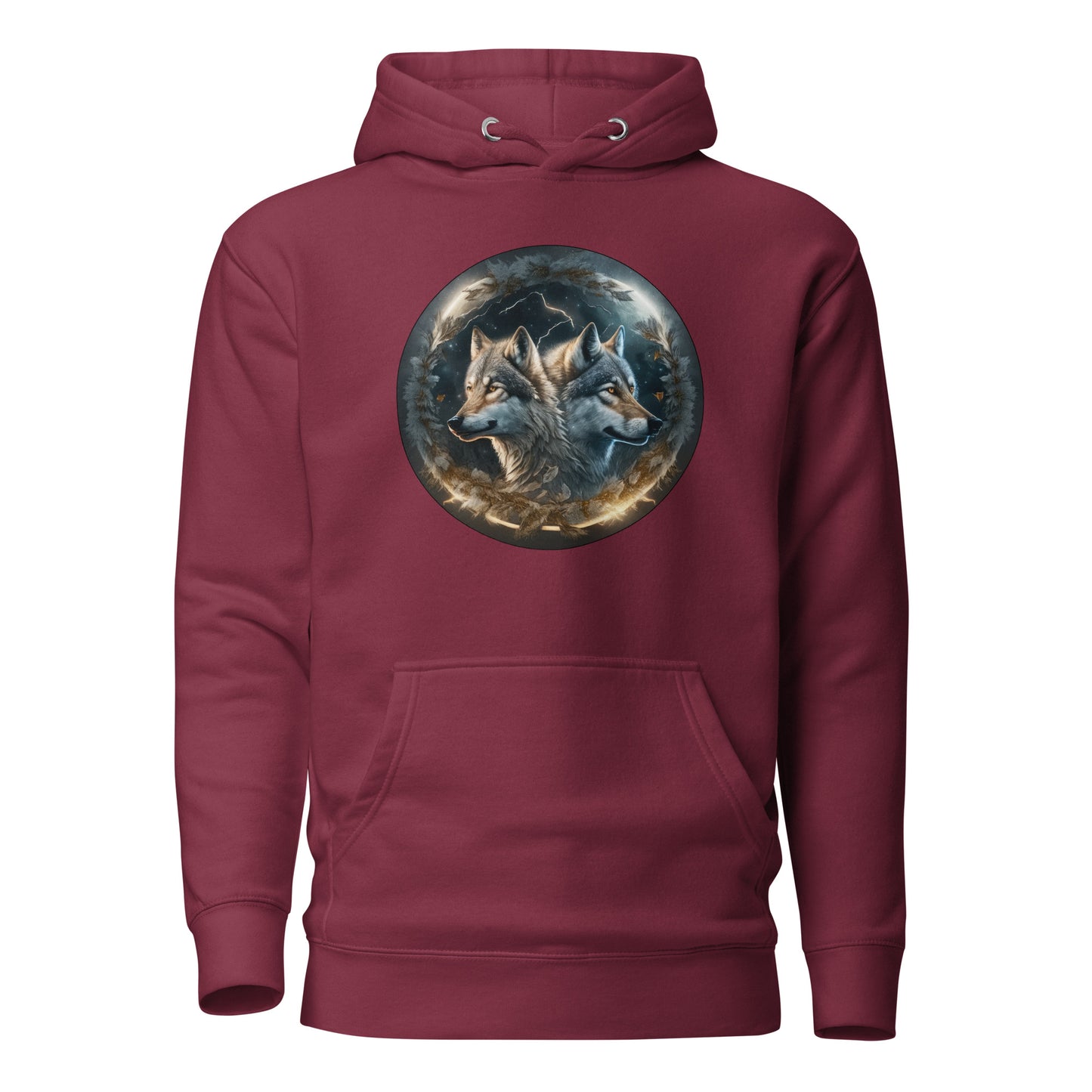 Women's Wolf Spirits Hoodie Maroon