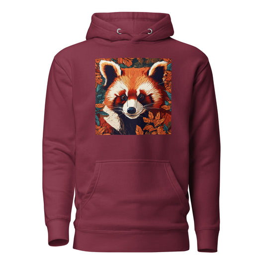 Red Panda Women's Animal Lover Hoodie Maroon