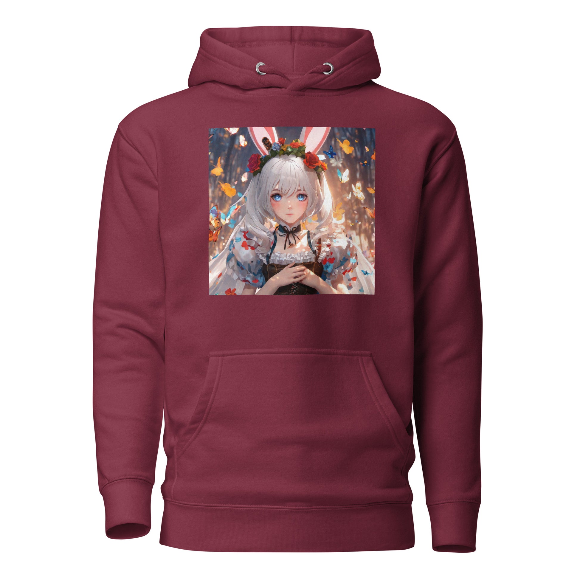 Women's Anime Alice from Alice in Wonderland Hoodie Maroon