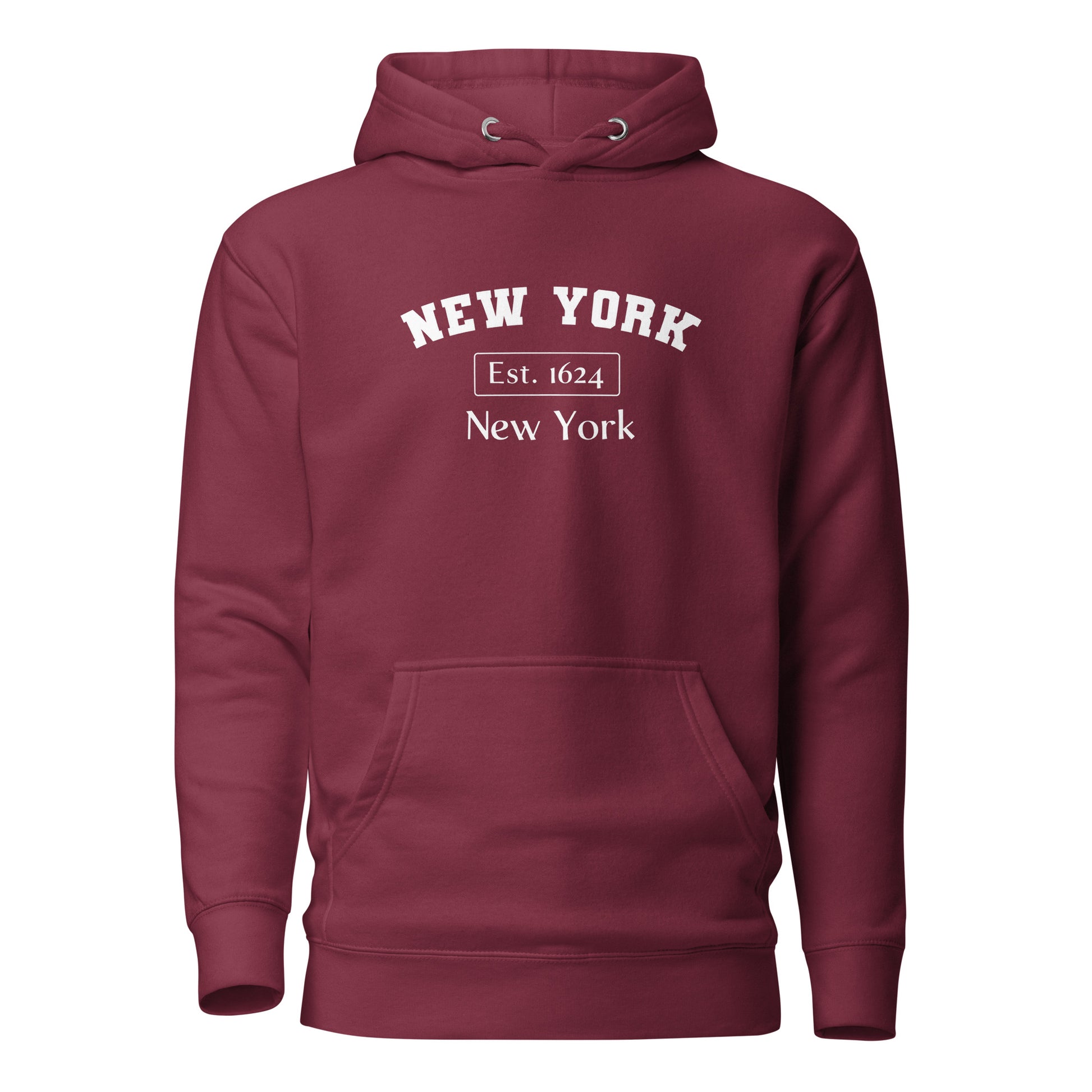 New York, New York Women's Hoodie Maroon