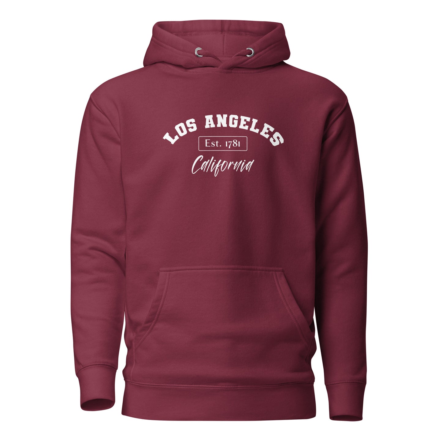 Los Angeles, California Women's Hoodie Maroon