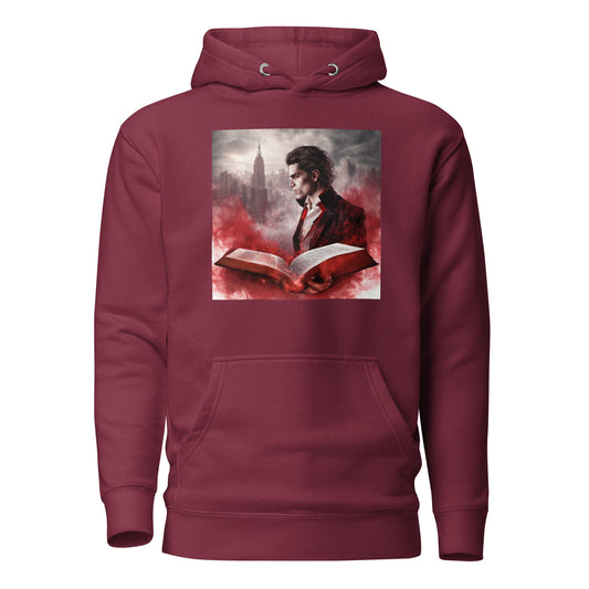 Women's Vampire Book Fan Hoodie Maroon