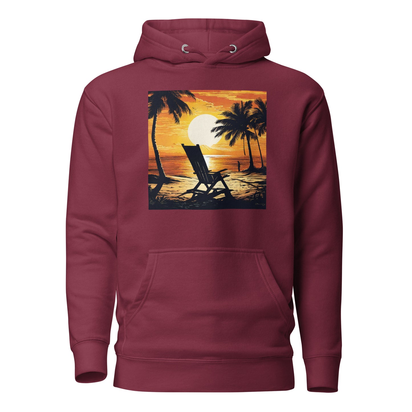 Summer Paradise Women's Hoodie Maroon