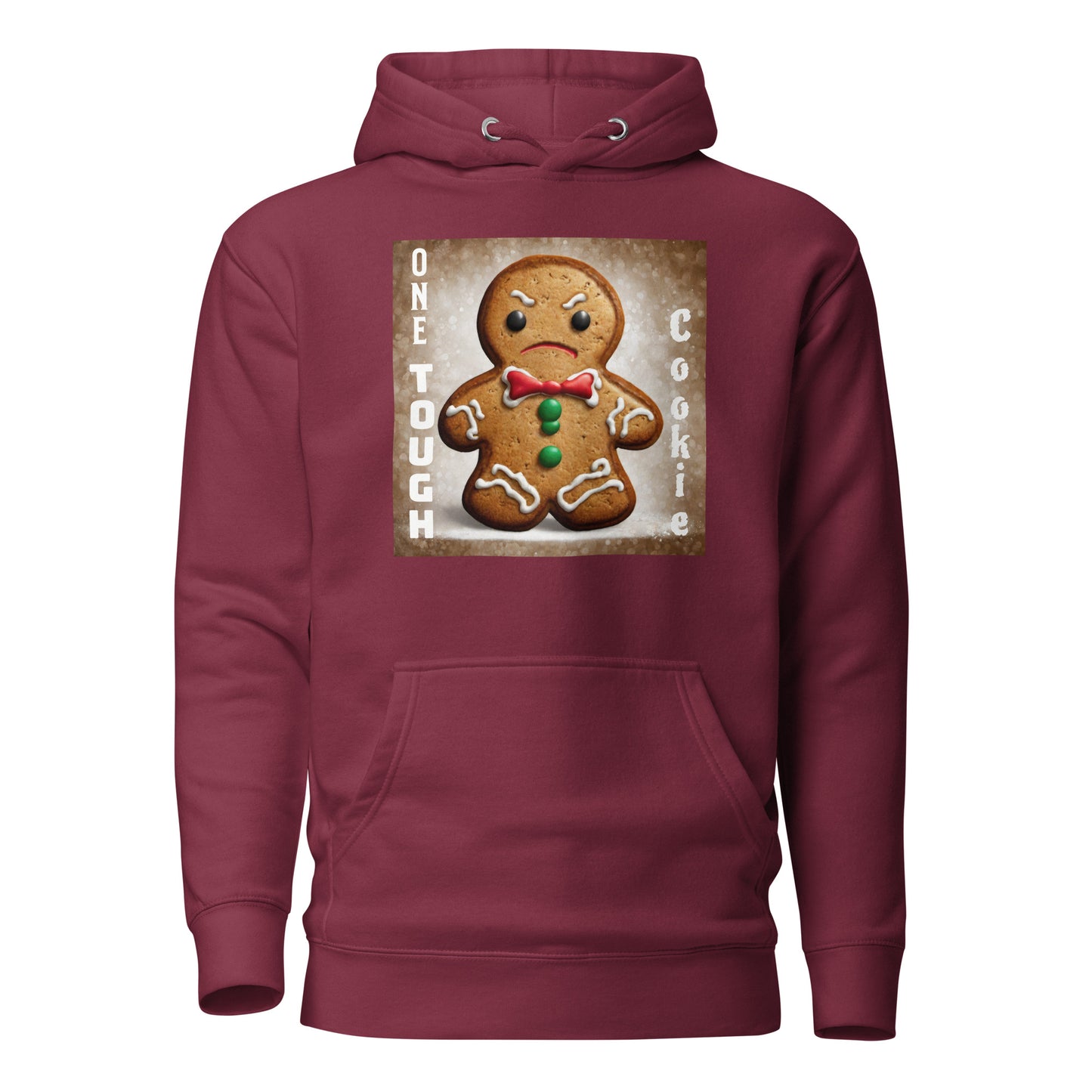 One Tough Cookie Women's Christmas Hoodie Maroon