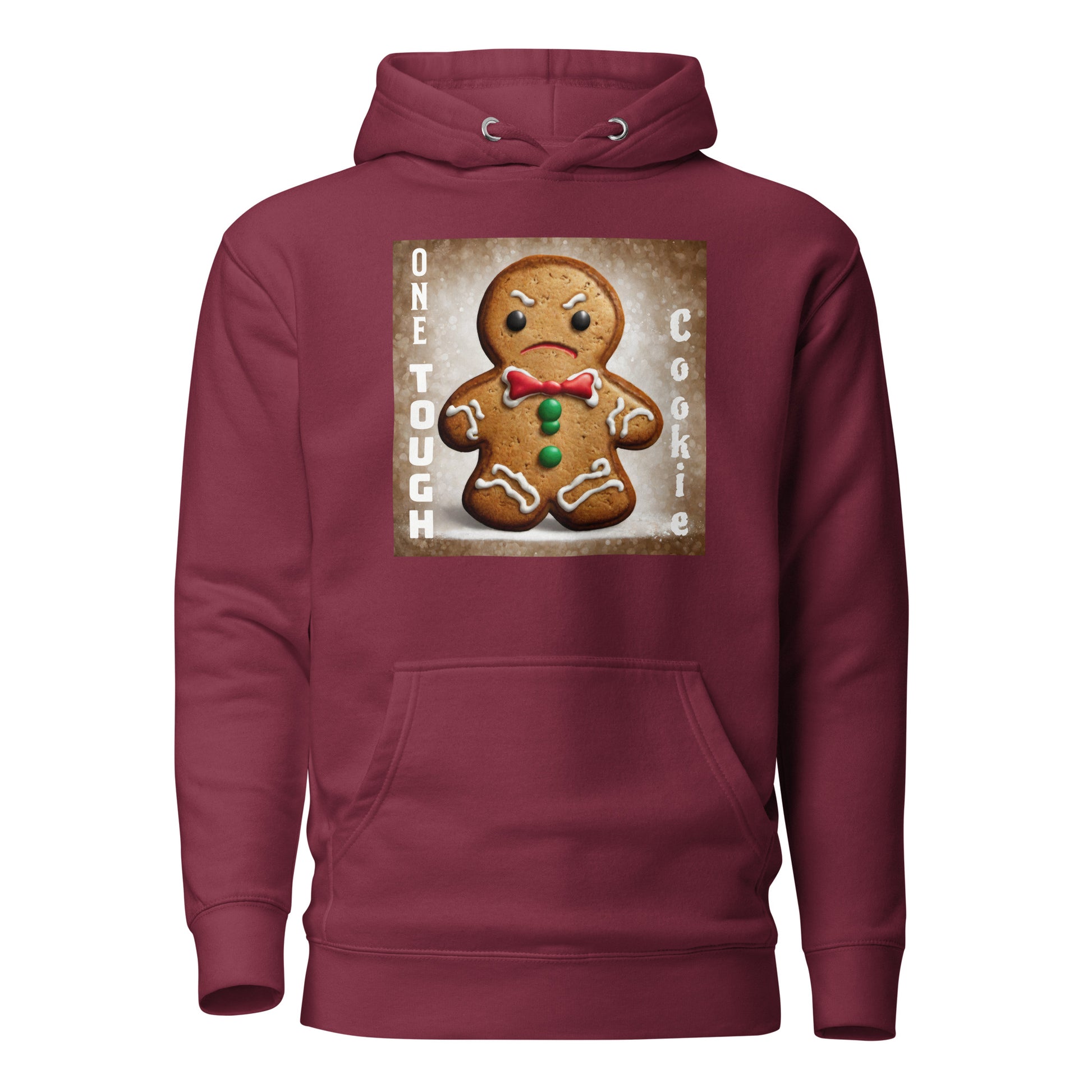 One Tough Cookie Women's Christmas Hoodie Maroon