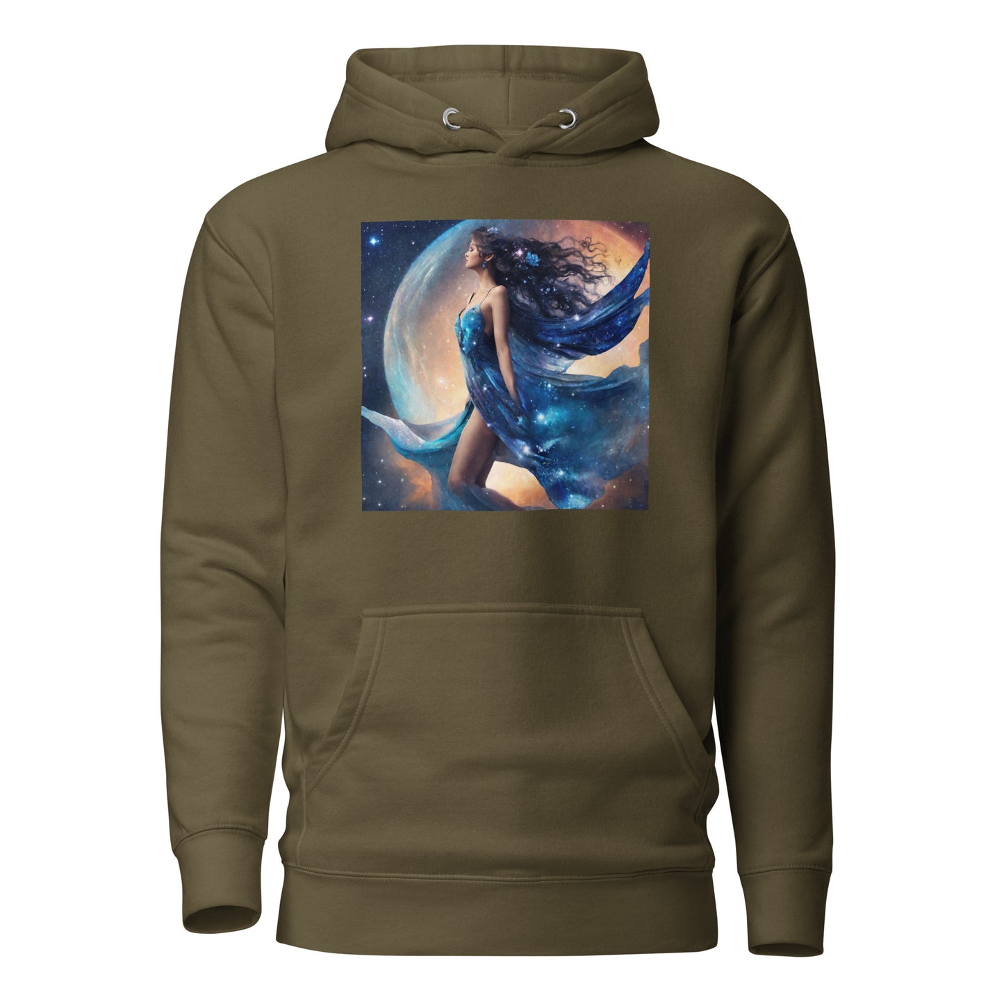 Blue Fairy Women's Hoodie Military Green