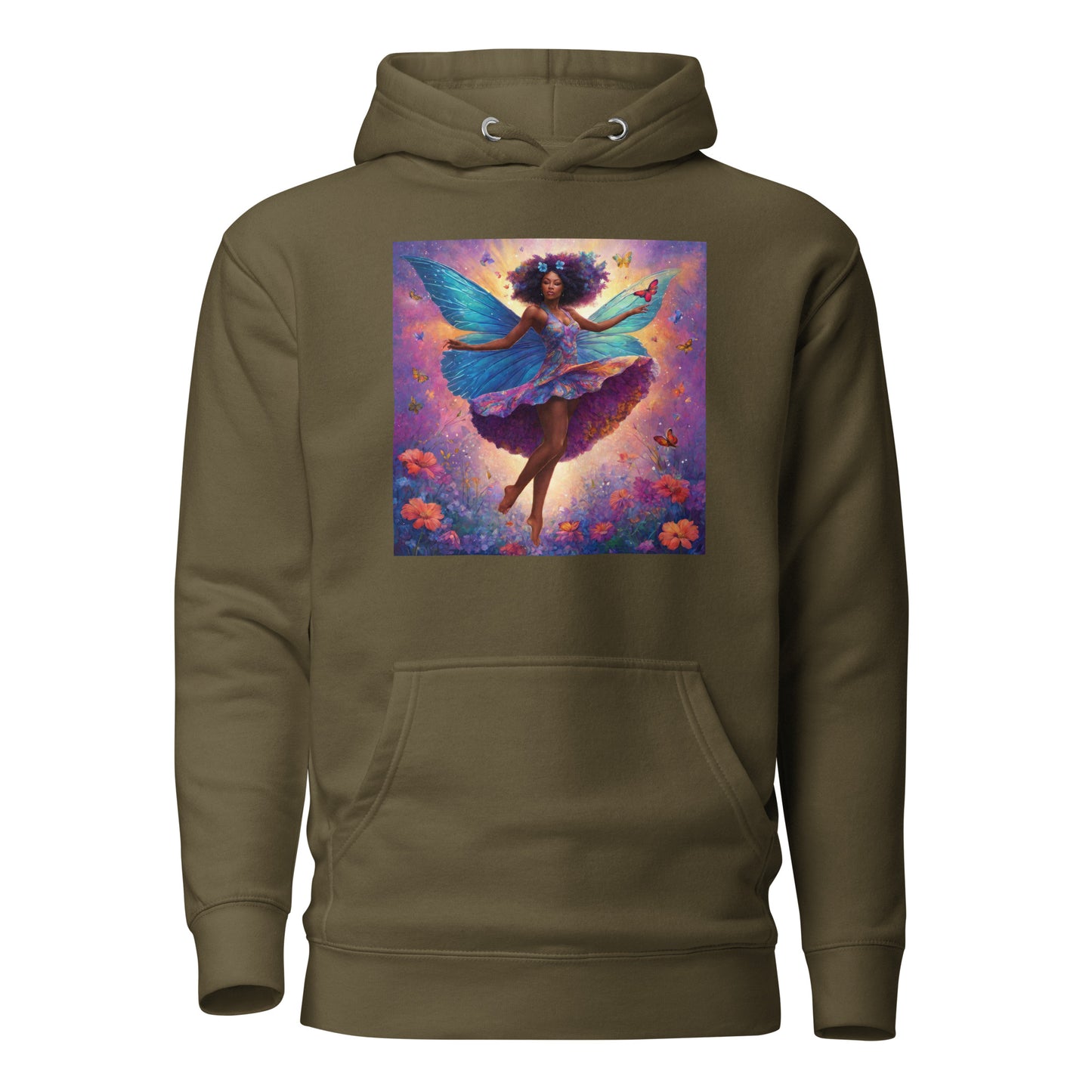 Peaceful Fairy Women's Hoodie Military Green