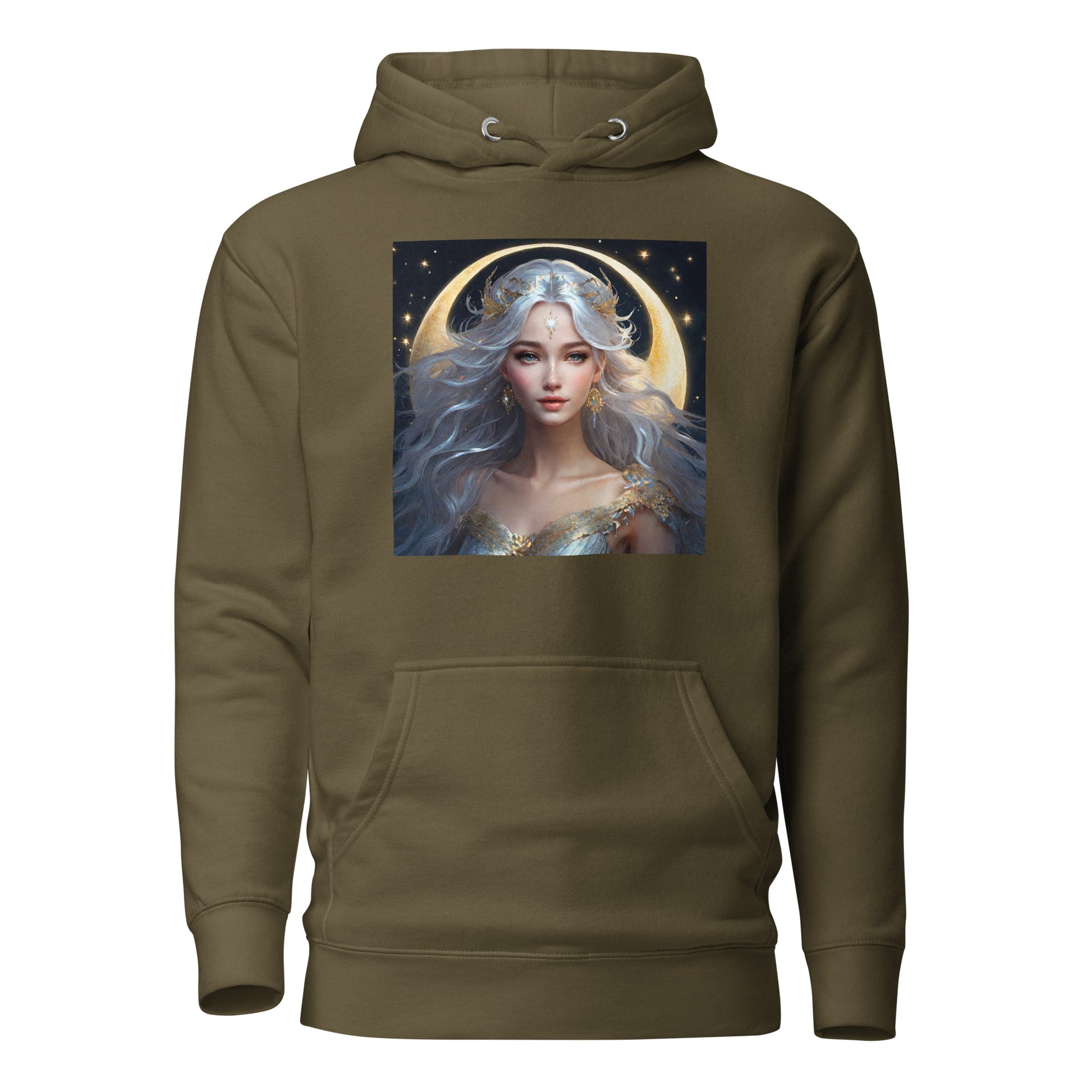 Moon Fairy Women's Hoodie Military Green