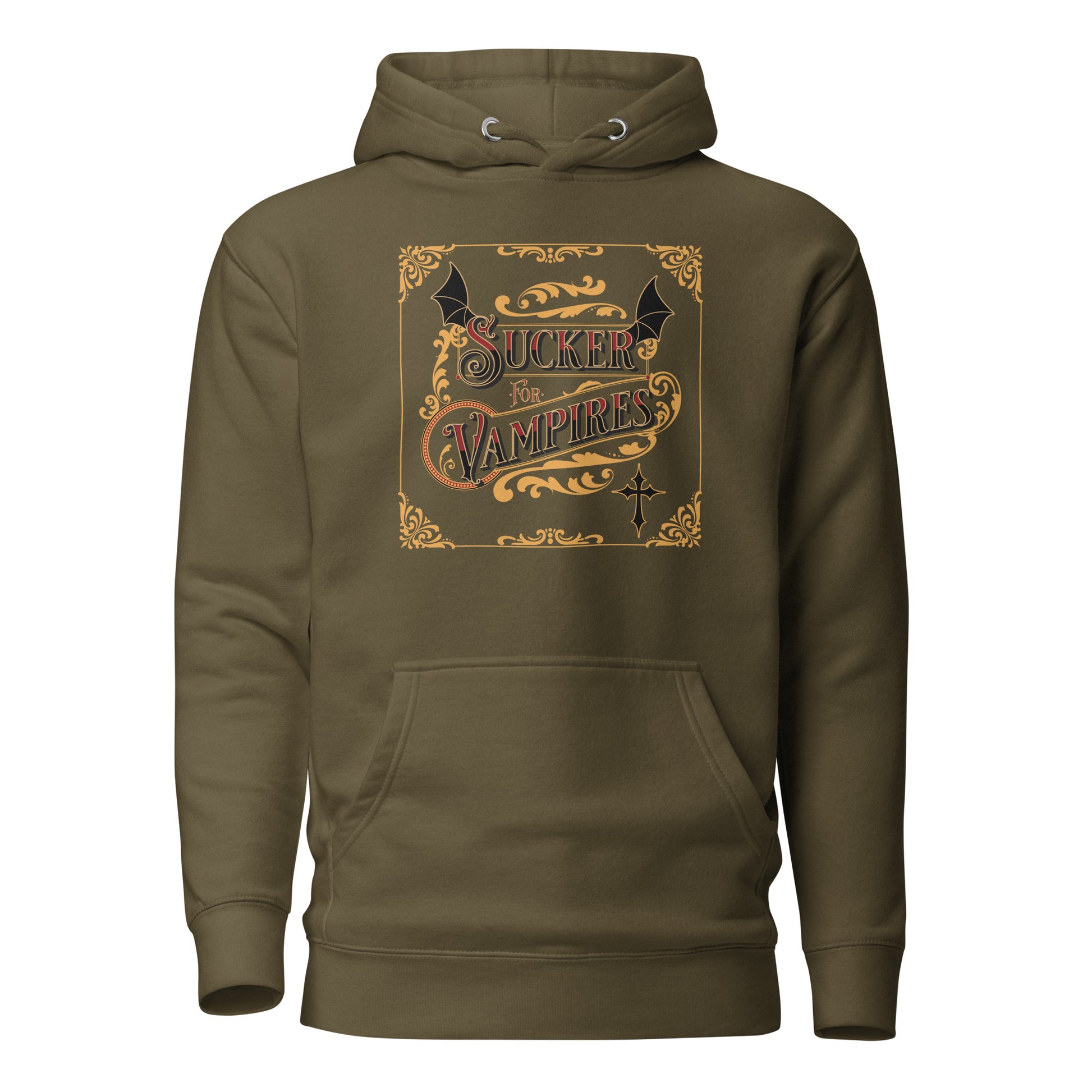 Sucker for Vampires Women's Hoodie Military Green