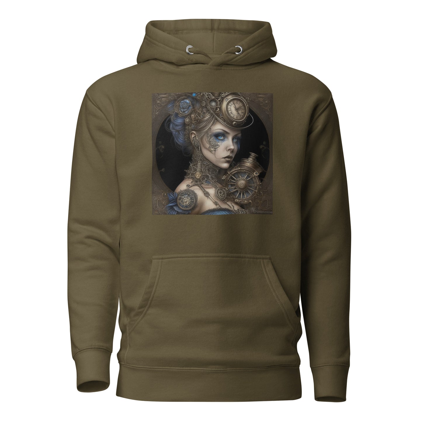 Steampunk Cinderella Women's Hoodie Military Green