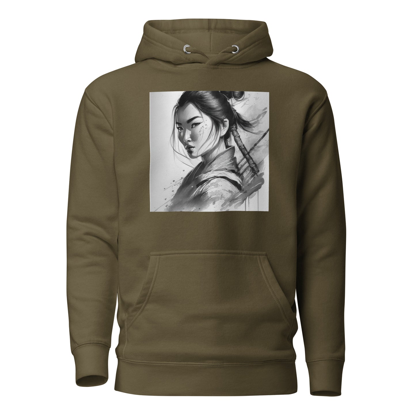 Legendary Mulan Women's Hoodie Military Green