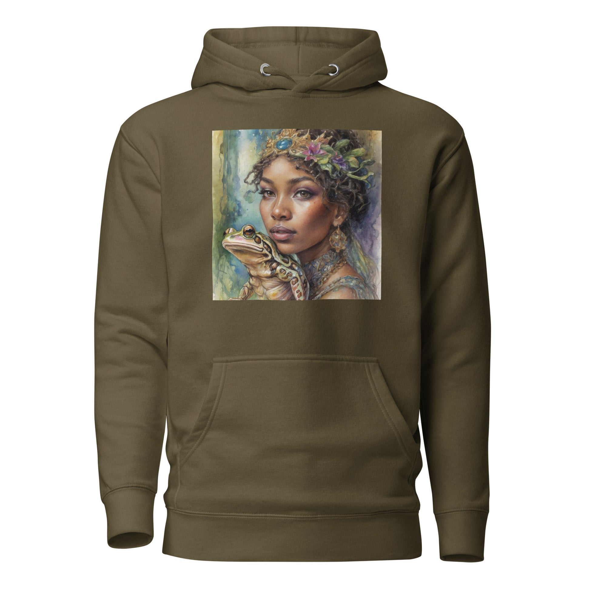 The Frog Princess Women's Hoodie Military Green