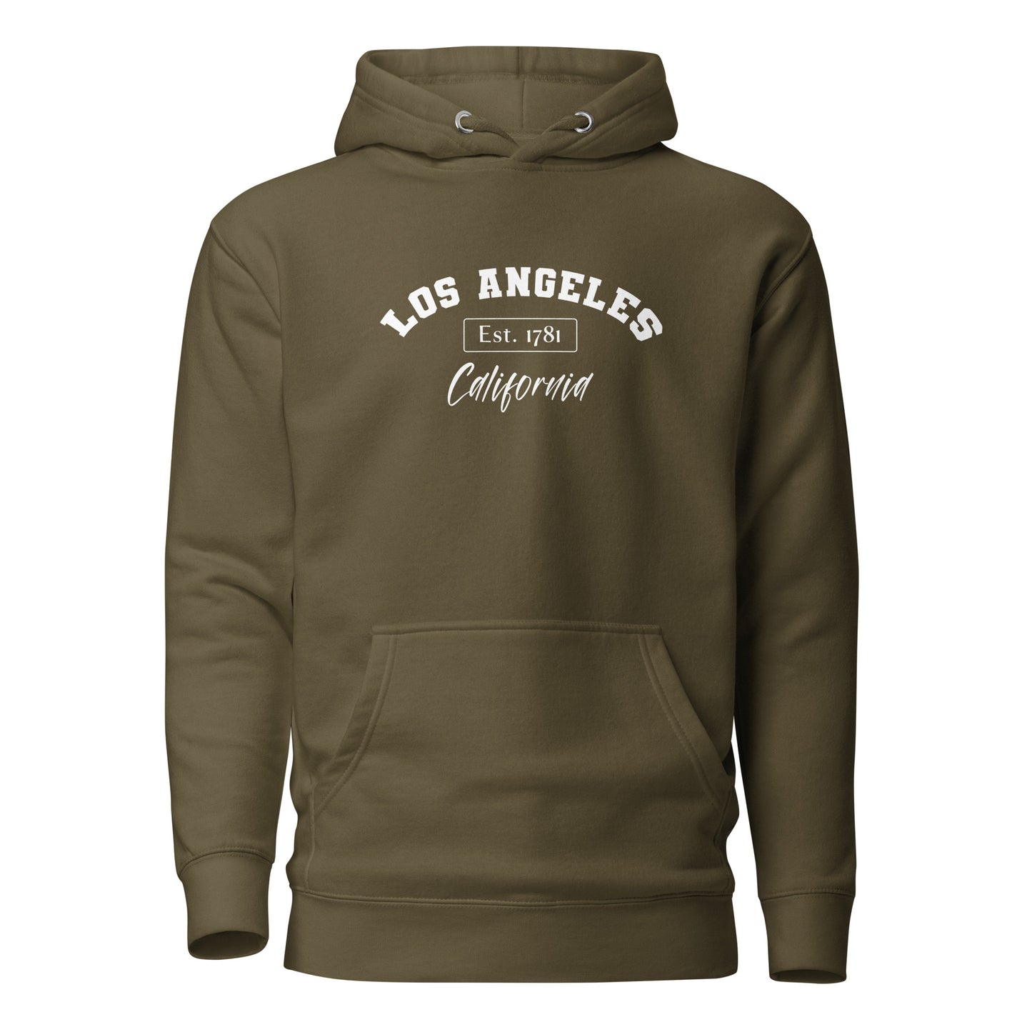 Los Angeles, California Women's Hoodie Military Green