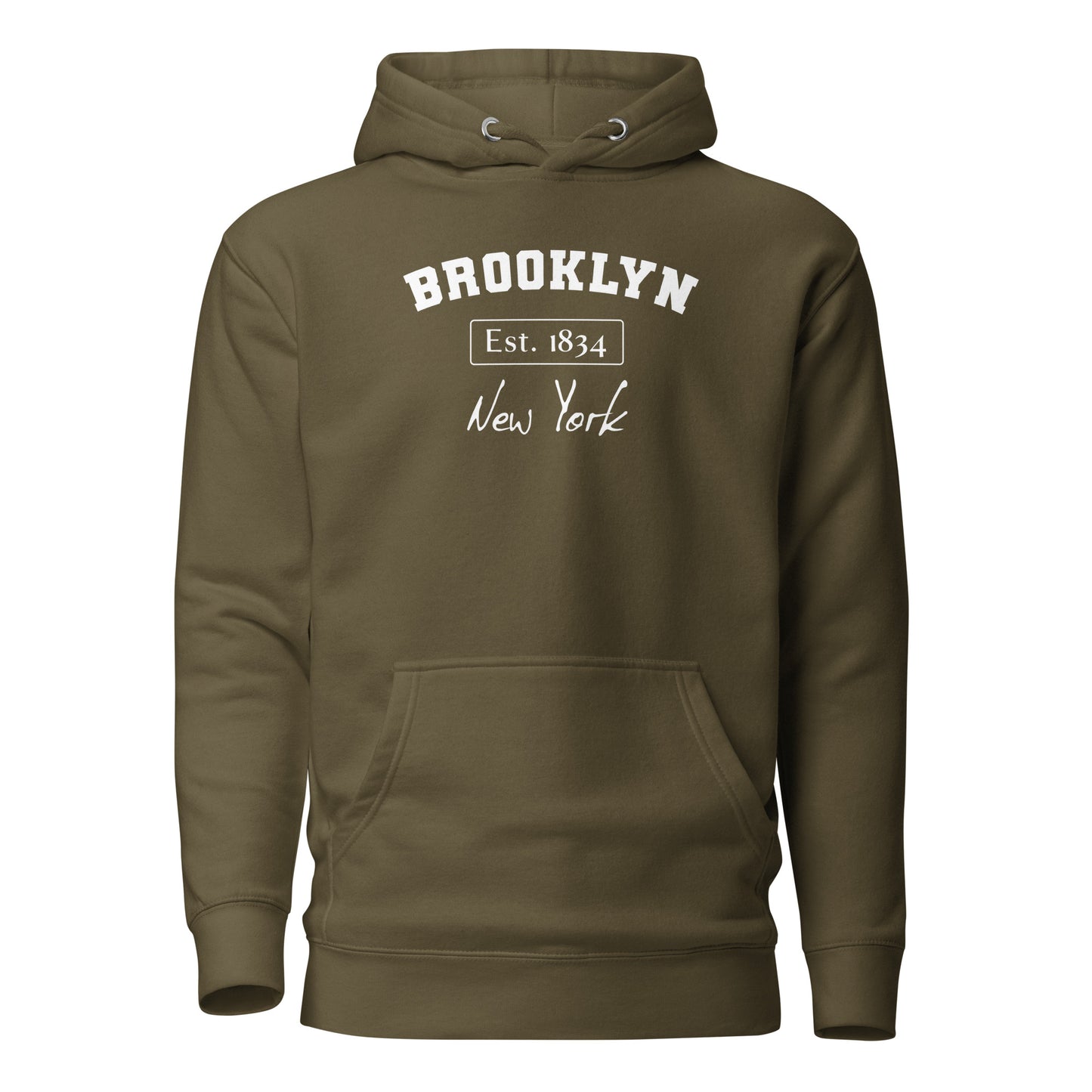 Brooklyn, New York Women's Hoodie Military Green